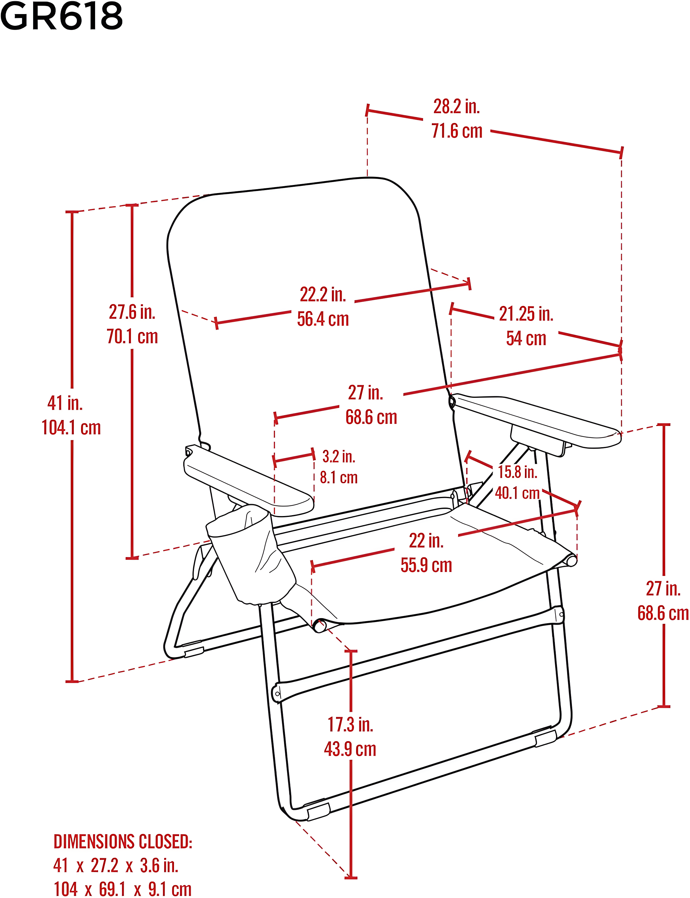 Arlmont & Co. Jovia Folding Camping Chair