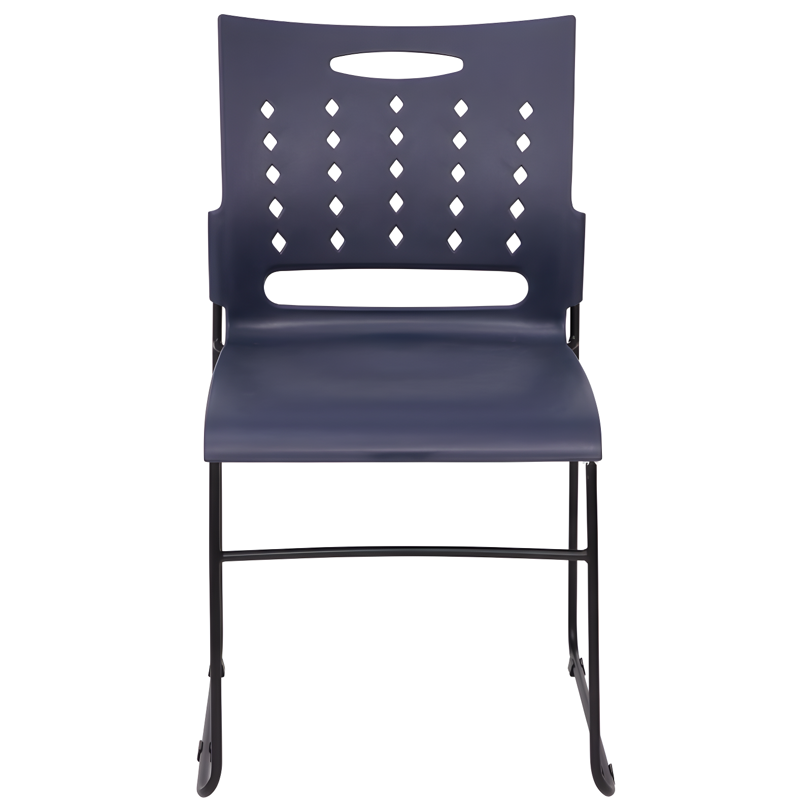Flash Furniture 881 lb. Capacity Sled Base Stack Chair with Carry Handle and Air-Vent Back