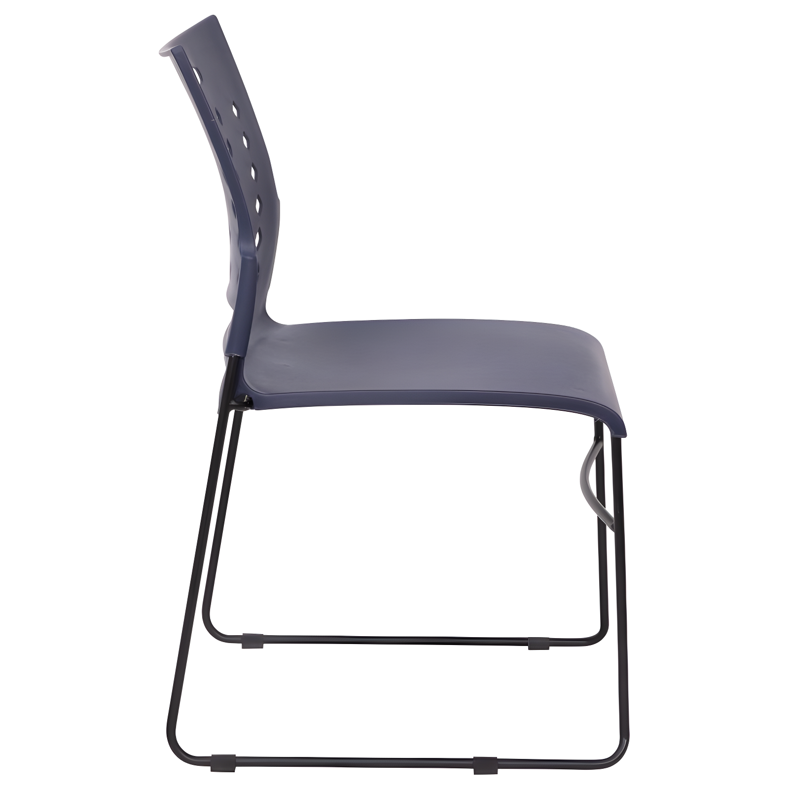 Flash Furniture 881 lb. Capacity Sled Base Stack Chair with Carry Handle and Air-Vent Back