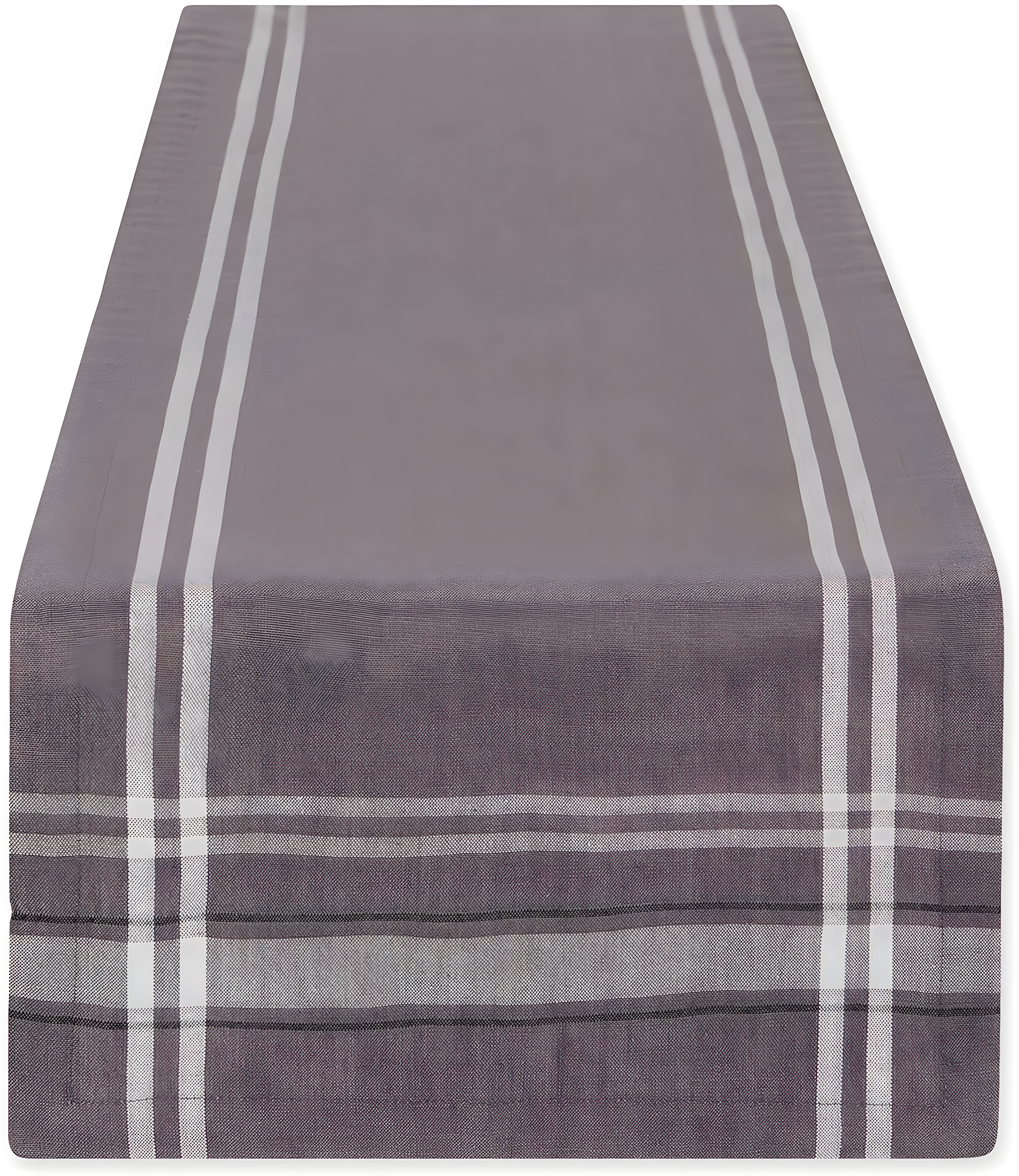 Design Imports  Gray French Stripe Table Runner 14X108