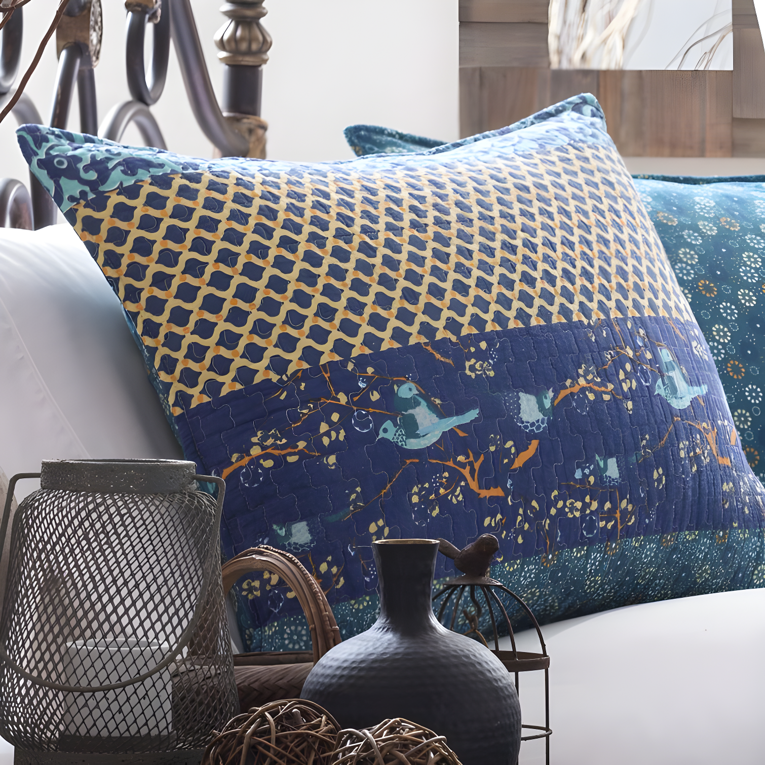 Royal Empire Cotton Reversible 3 Piece Quilt Set