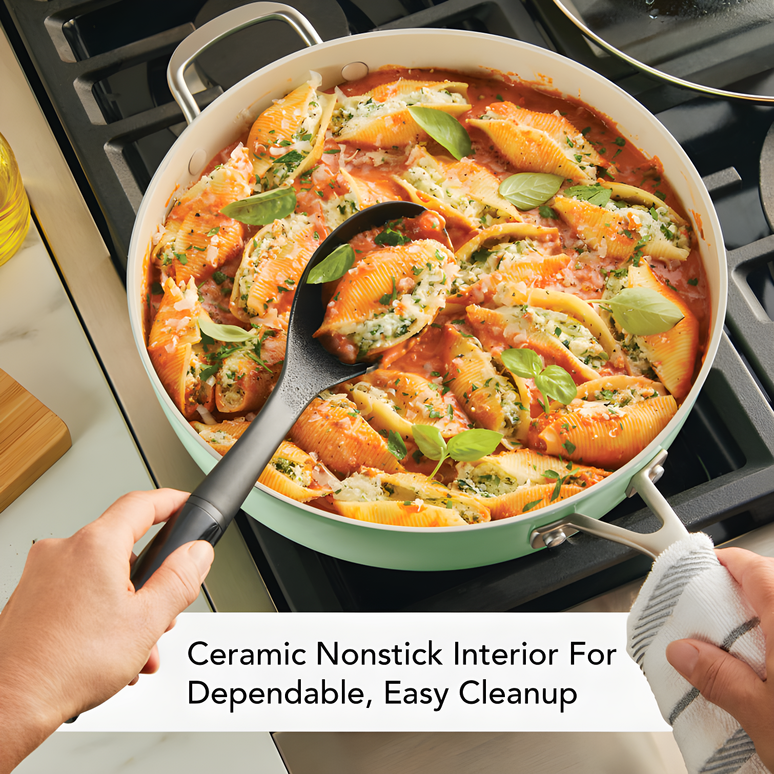 KitchenAid® KitchenAid® Hard Anodized Ceramic Nonstick Saute Pan with Lid, 5 Quart