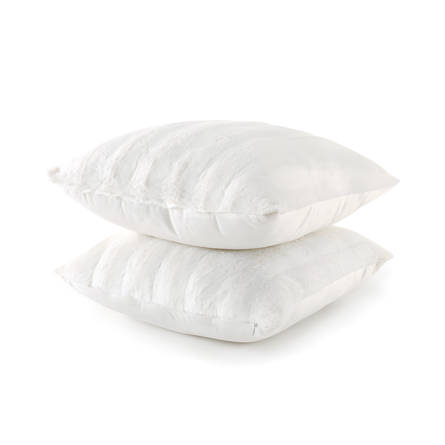 Cheer Collection Faux Fur Throw Pillow (Set of 2)