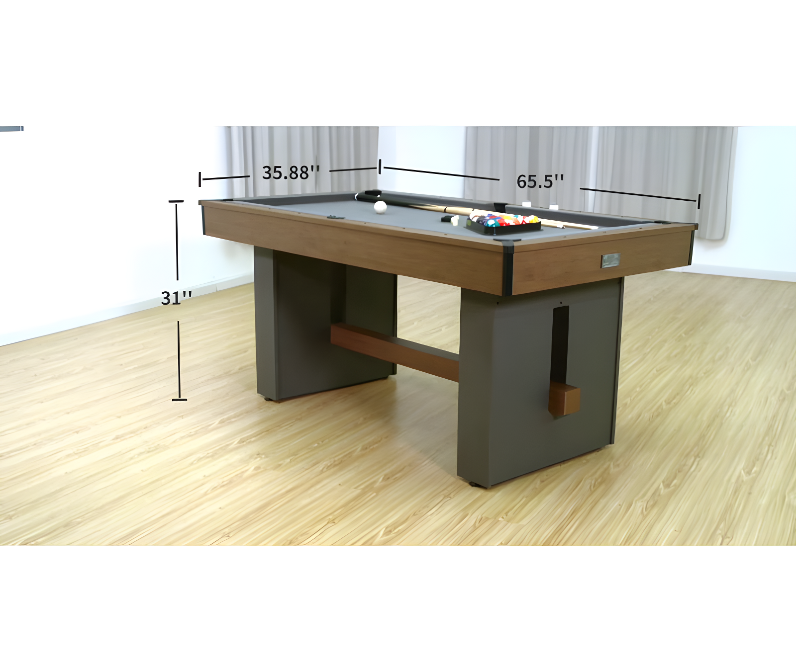 Barrington Billiards Company Barrington Billiards 5.5' Urban Drop Pocket Table with Accessories