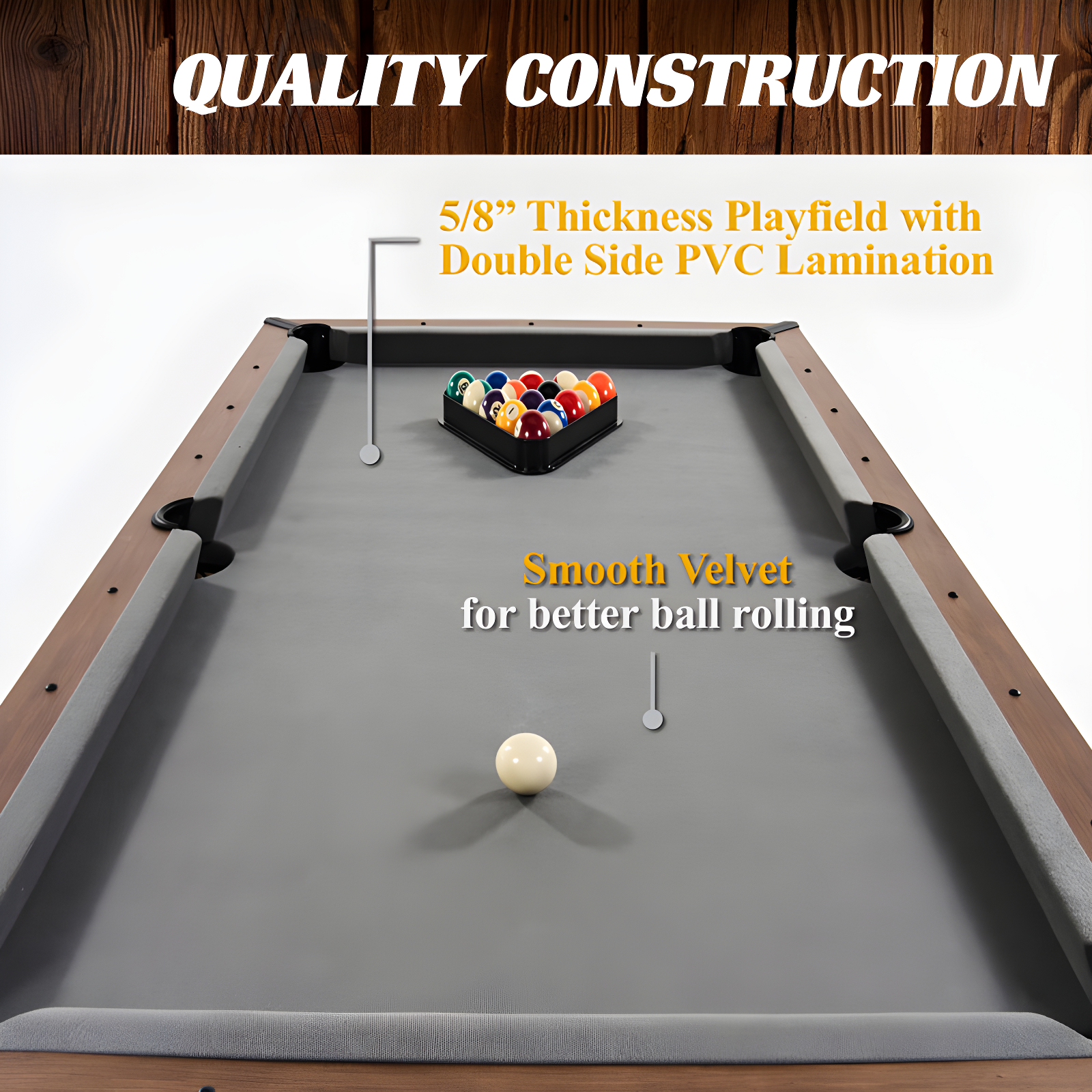 Barrington Billiards Company Barrington Billiards 5.5' Urban Drop Pocket Table with Accessories