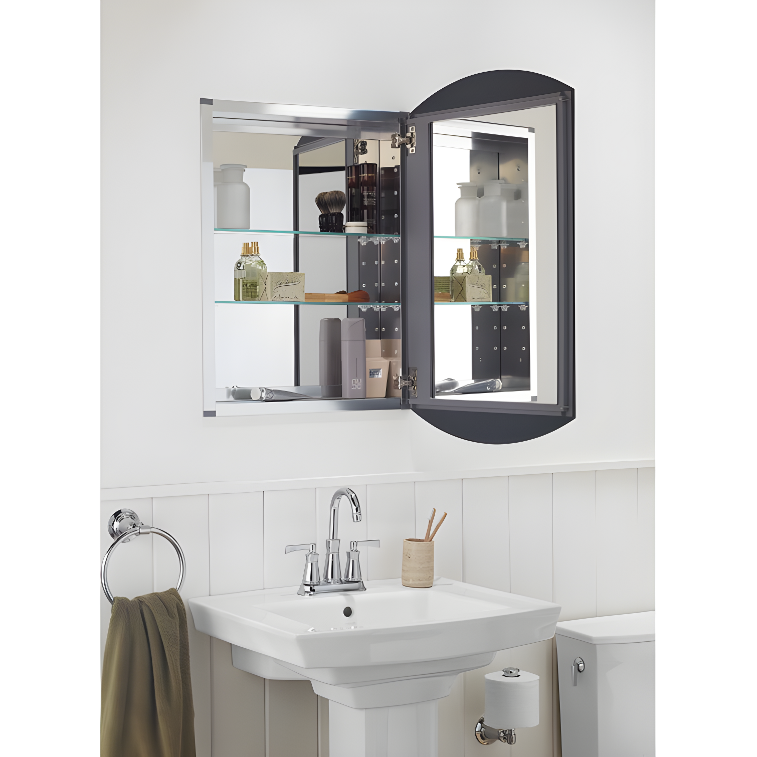 Kohler Archer 20" x 31" Single Door Frameless Mirrored Medicine Cabinet
