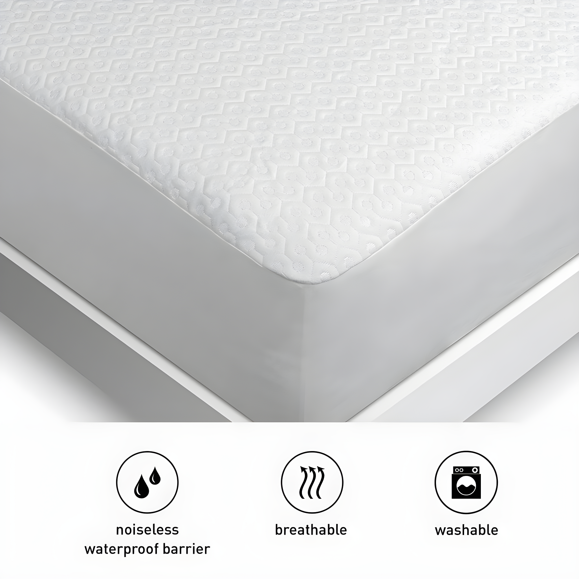 Bedgear Dri-Tec Waterproof Mattress Protector - Hypoallergenic - Noiseless and Washable