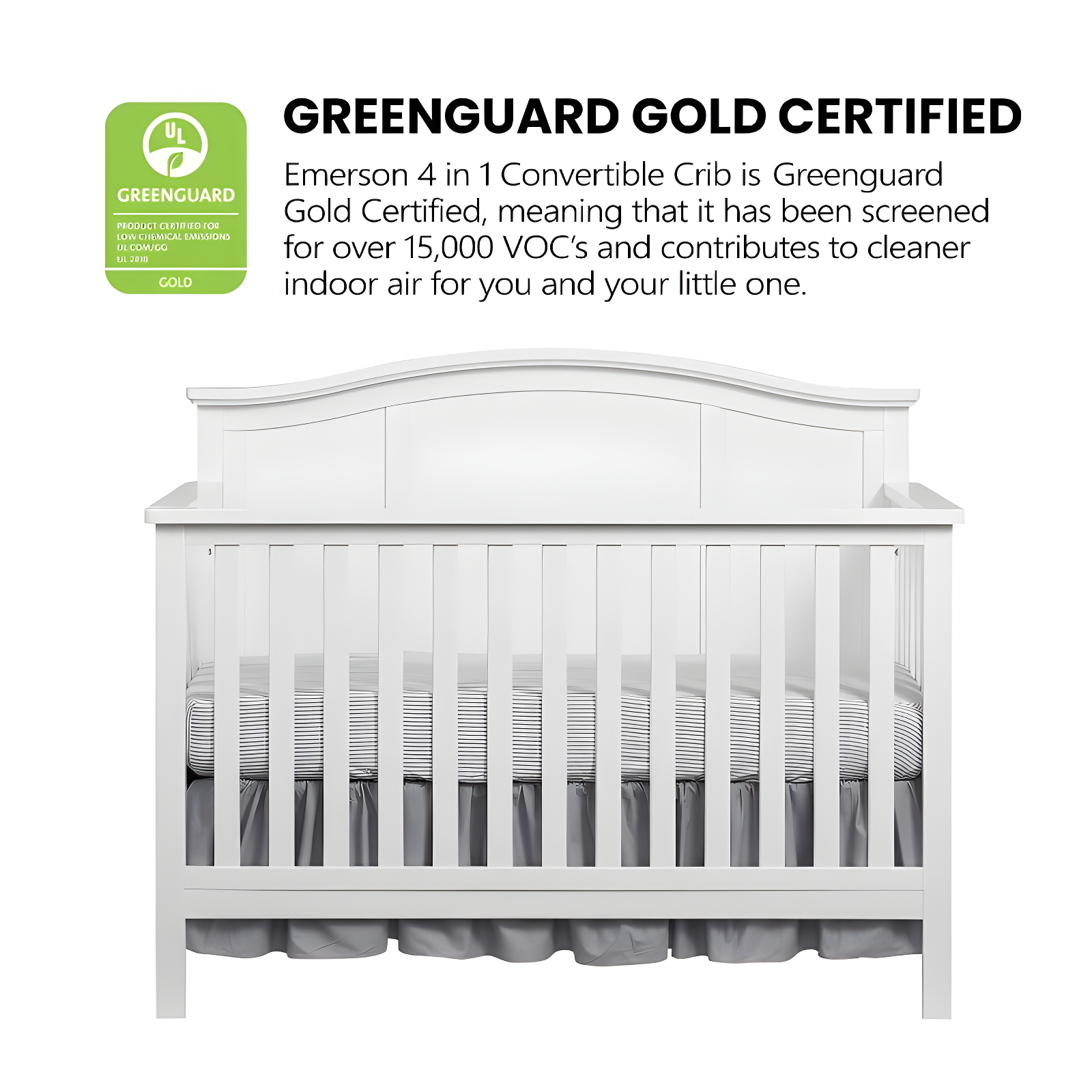 Emerson 4 In 1 Convertible Crib