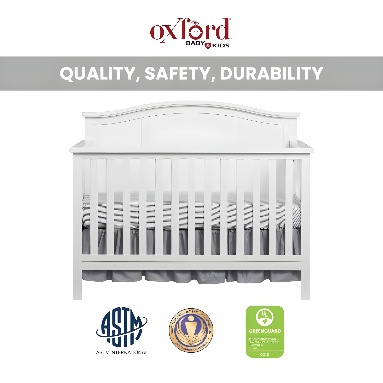 Emerson 4 In 1 Convertible Crib
