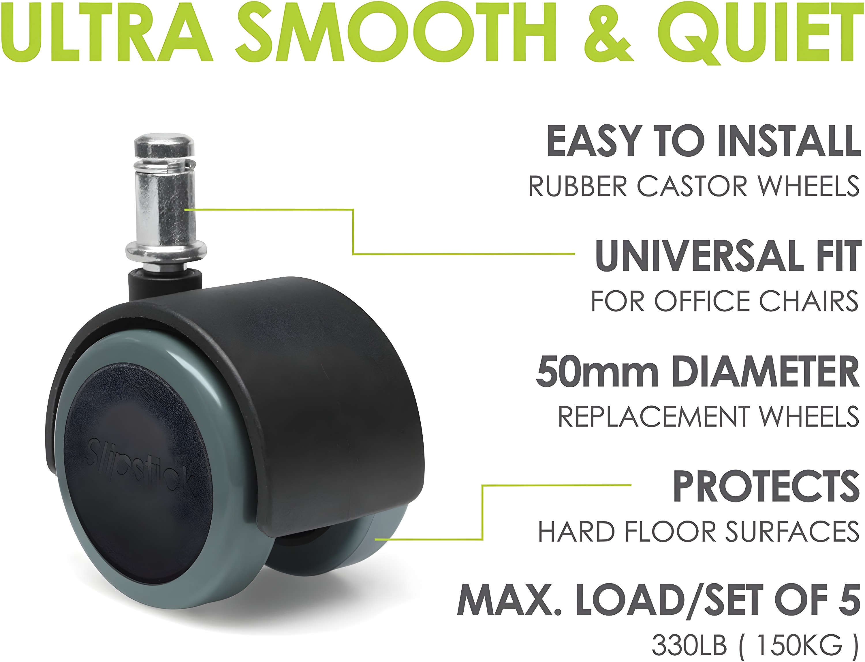 Slipstick Casters (Set of 5)