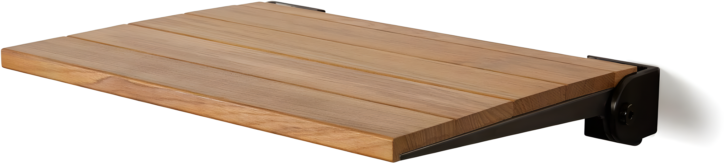 SlimLine Teak Wood Folding Shower Bench Seat
