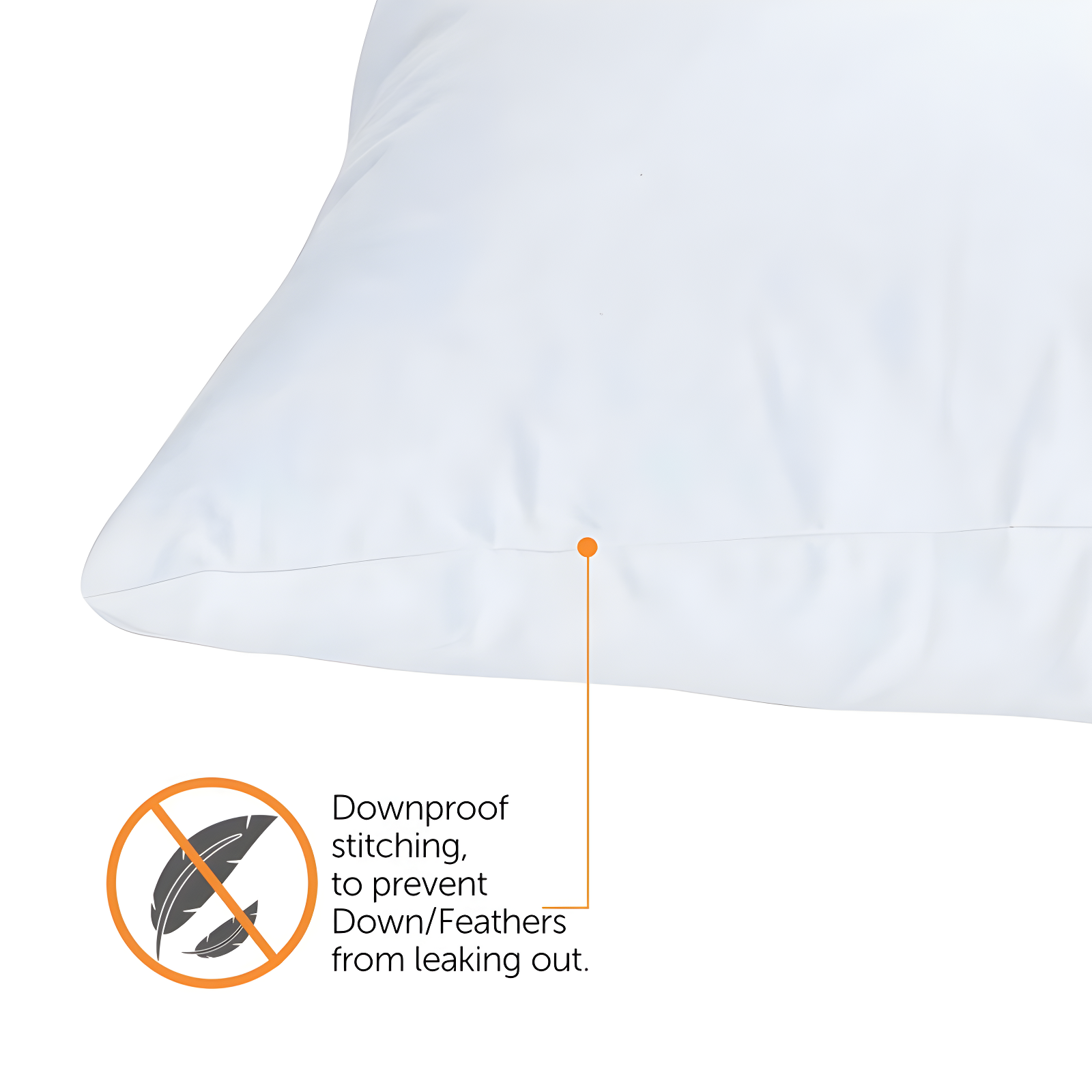 ComfyDown ComfyDown 95% Feather 5% Down Rectangle Decorative Pillow Insert Sham Stuffer
