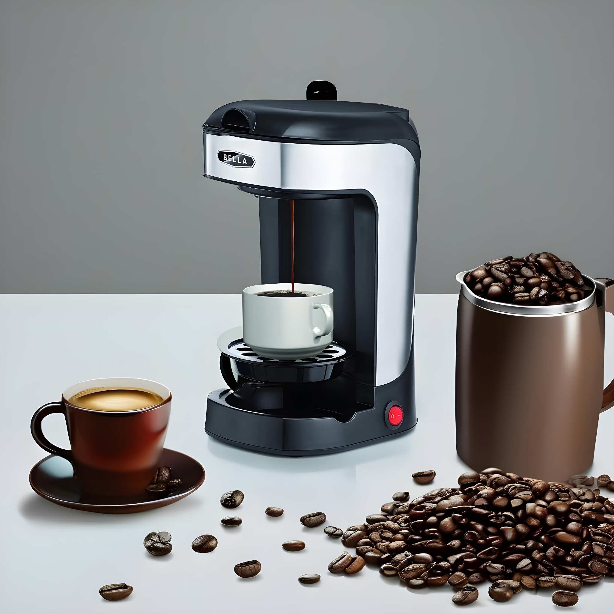 BELLA Single Scoop Coffee Maker, Black