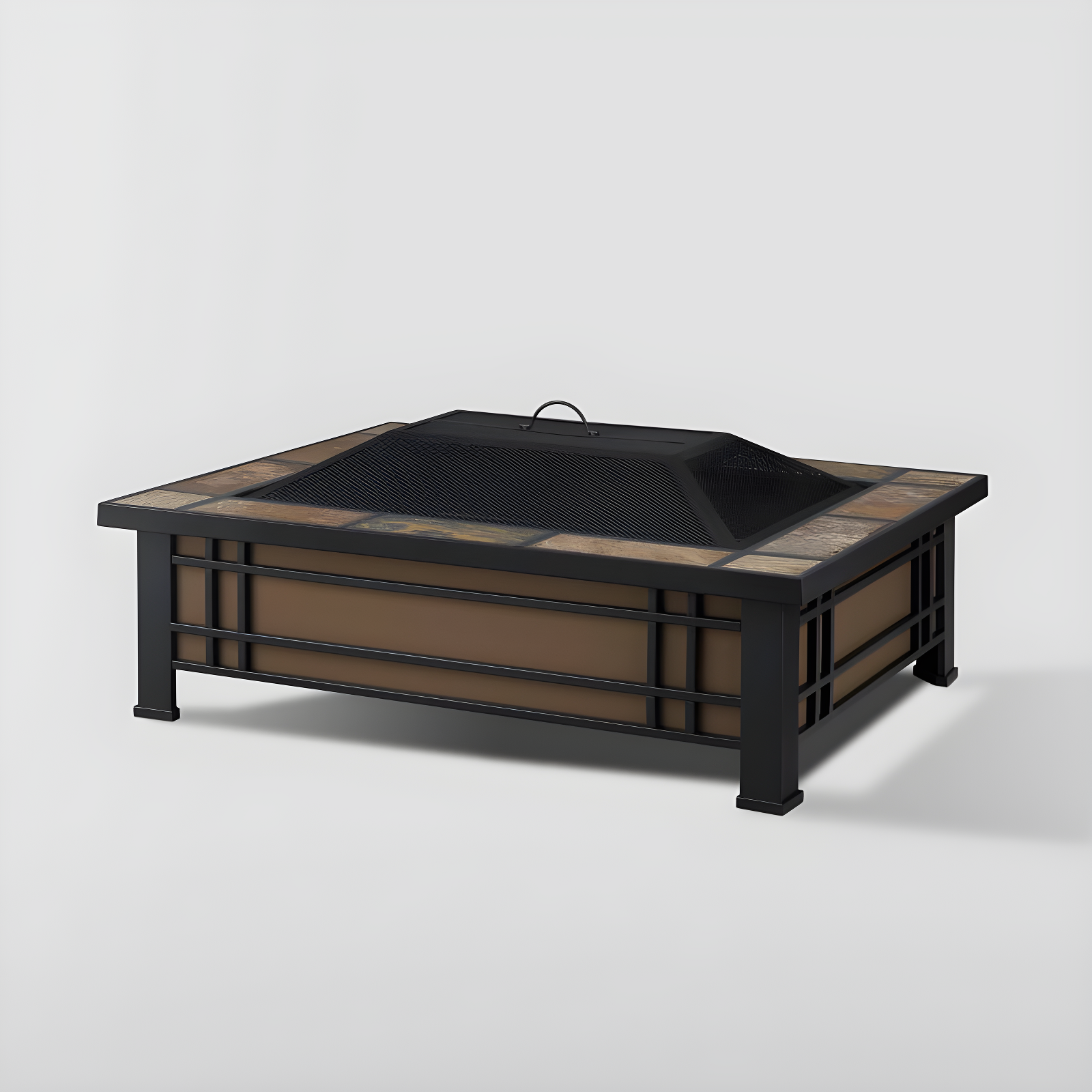 Hamilton Steel Wood Burning Fire Pit Table