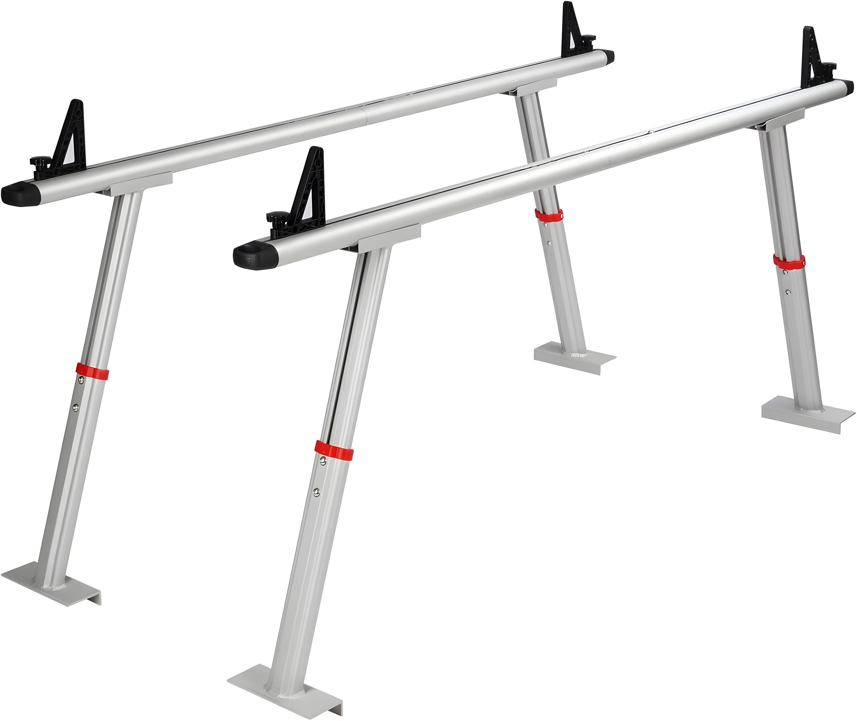 VEVOR 71'' W Aluminum Height -Adjustable Add-On Unit (Set of 2)