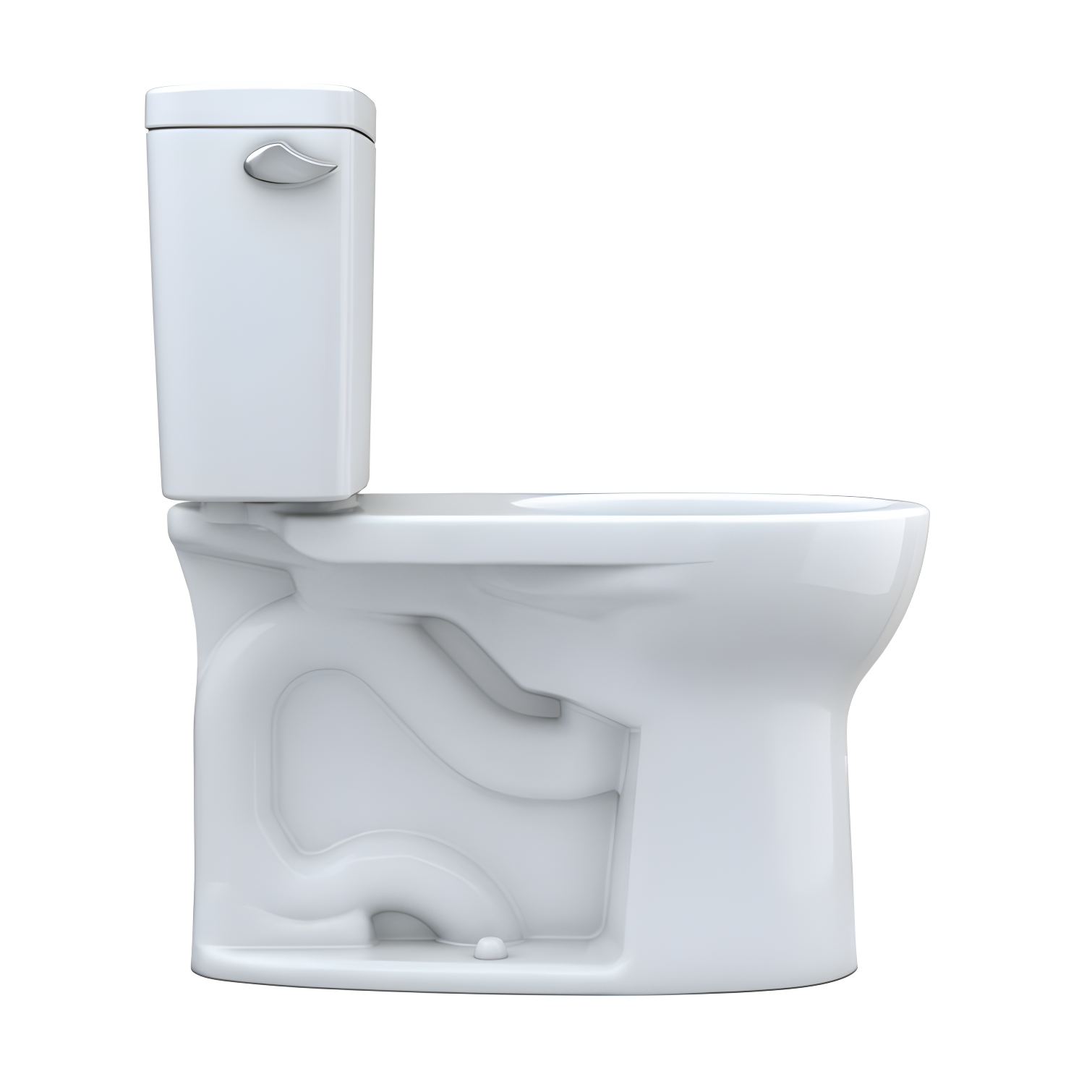 Drake® 1.6 GPF Round Two-Piece Toilet with Tornado Flush (Seat Not Included)