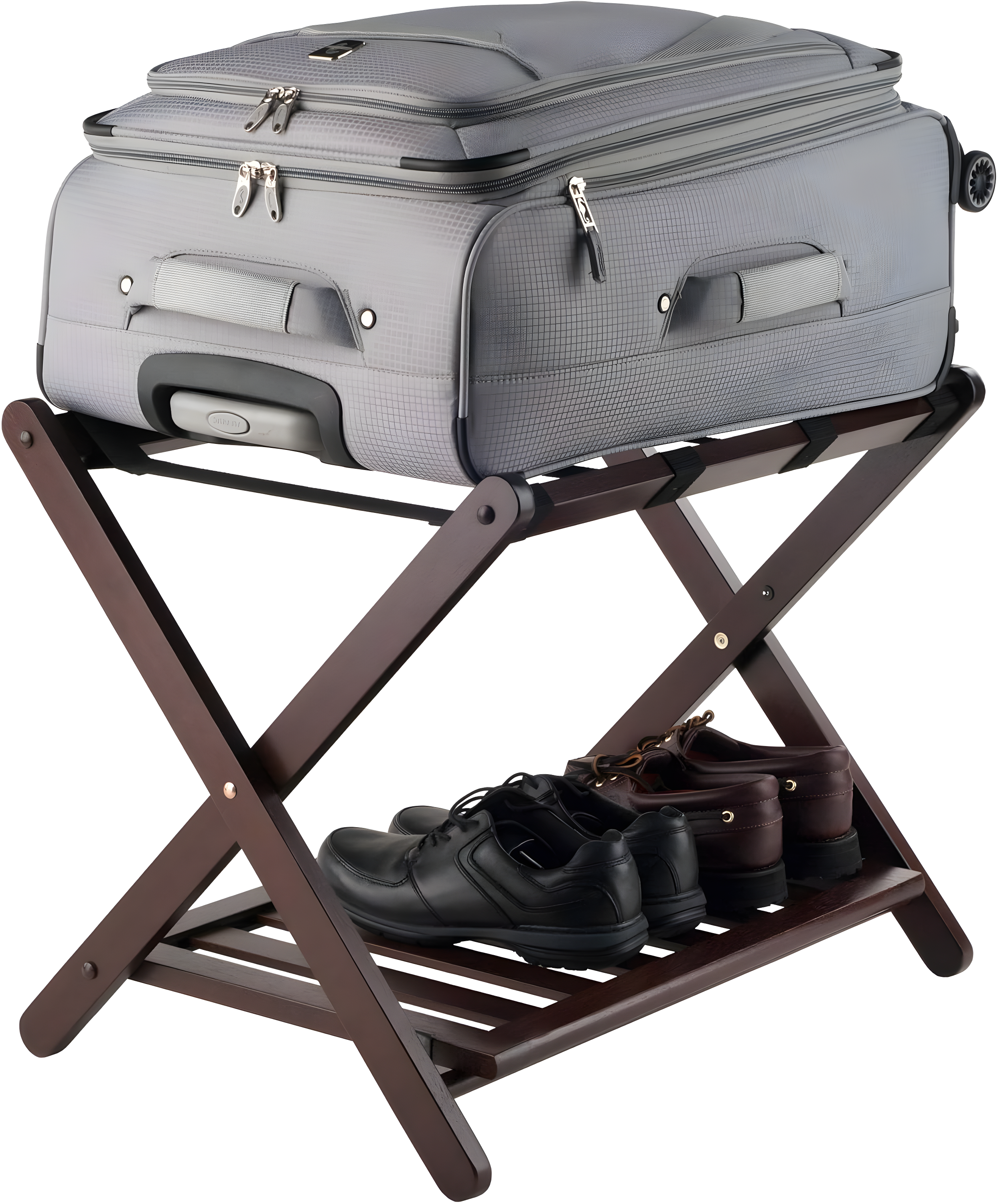 Folding Wood Luggage Rack