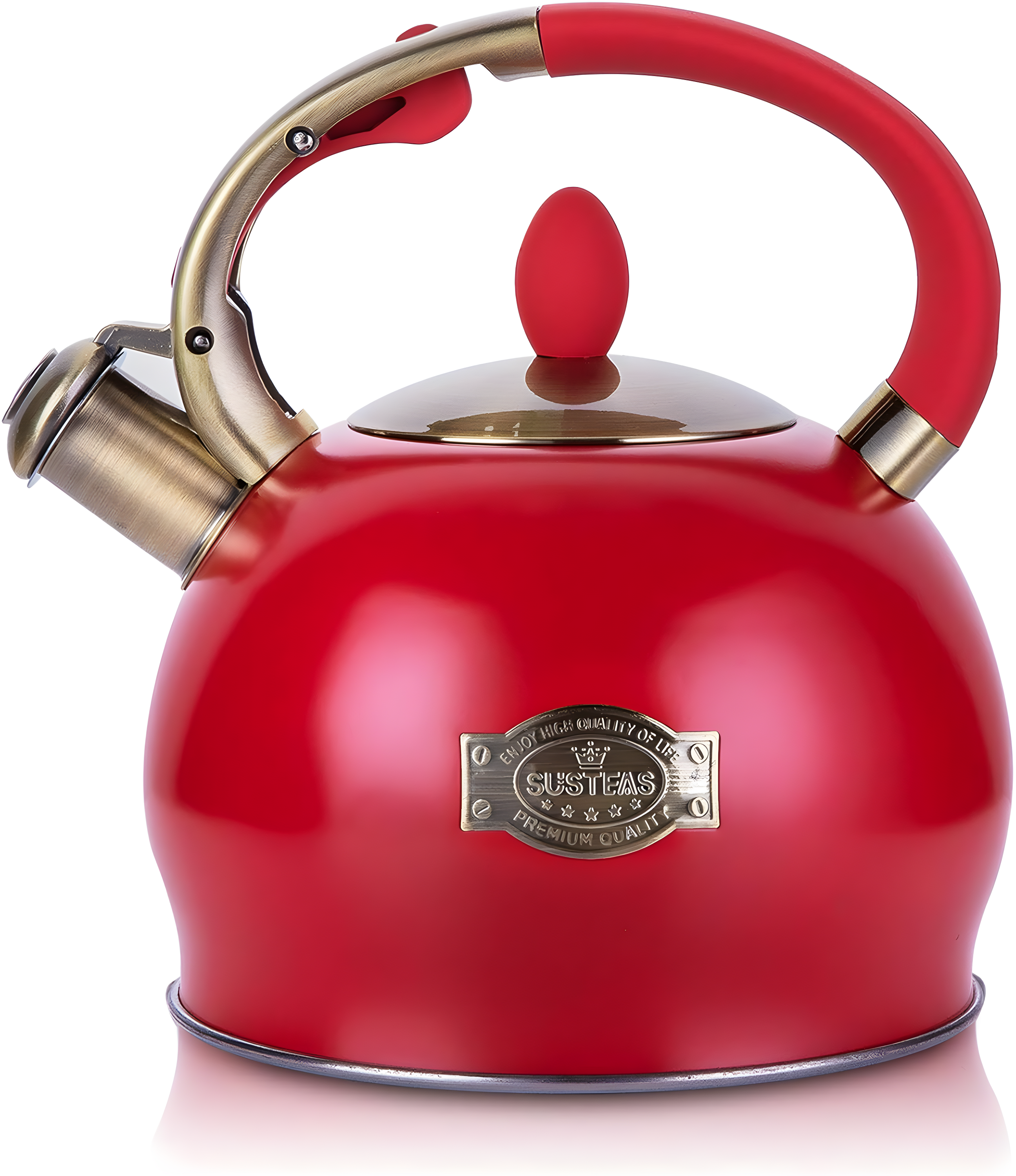 LUXESIT 2.64 Quarts Stainless Steel Whistling Stovetop Tea Kettle