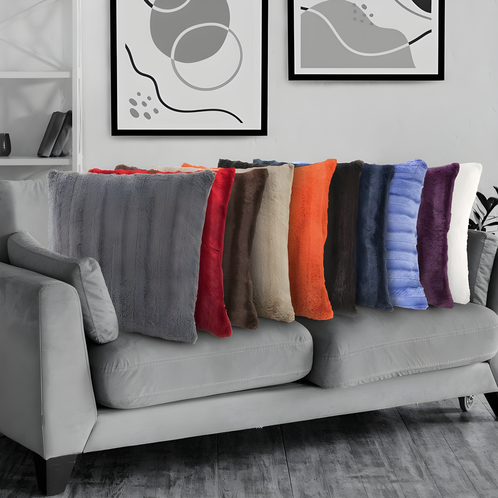 Cheer Collection FRBIN Square Pillow Cover & Insert (Set of 2)