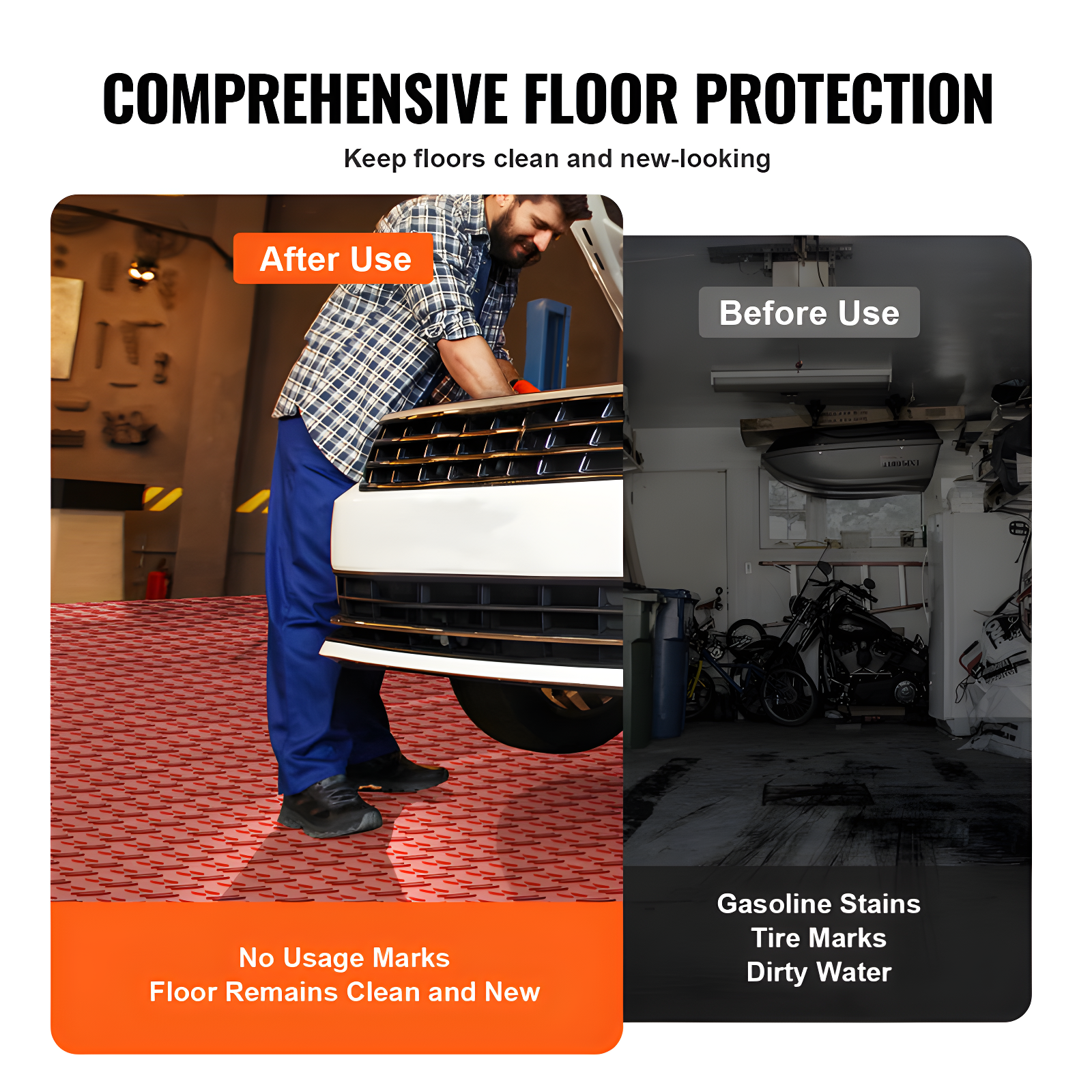 VEVOR VEVOR 12'' W x 12'' L Garage Flooring Tiles (Set of 25)
