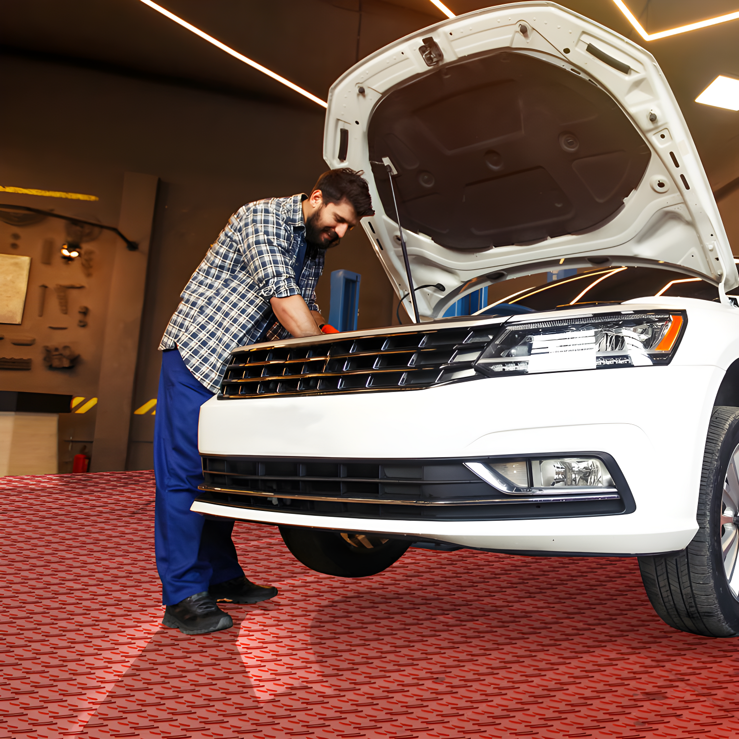 VEVOR VEVOR 12'' W x 12'' L Garage Flooring Tiles (Set of 25)