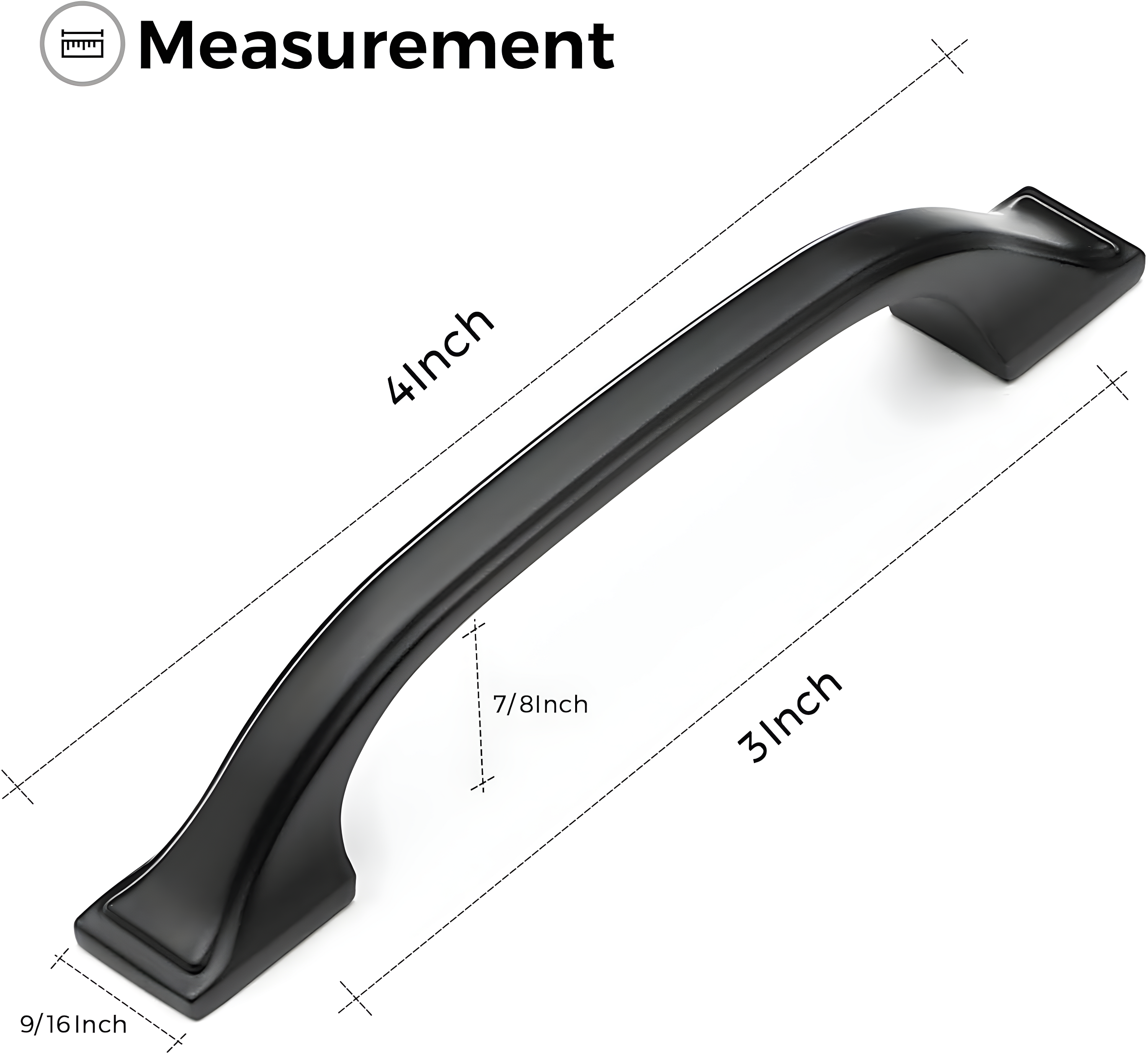 Deco Center to Center Arch Pull