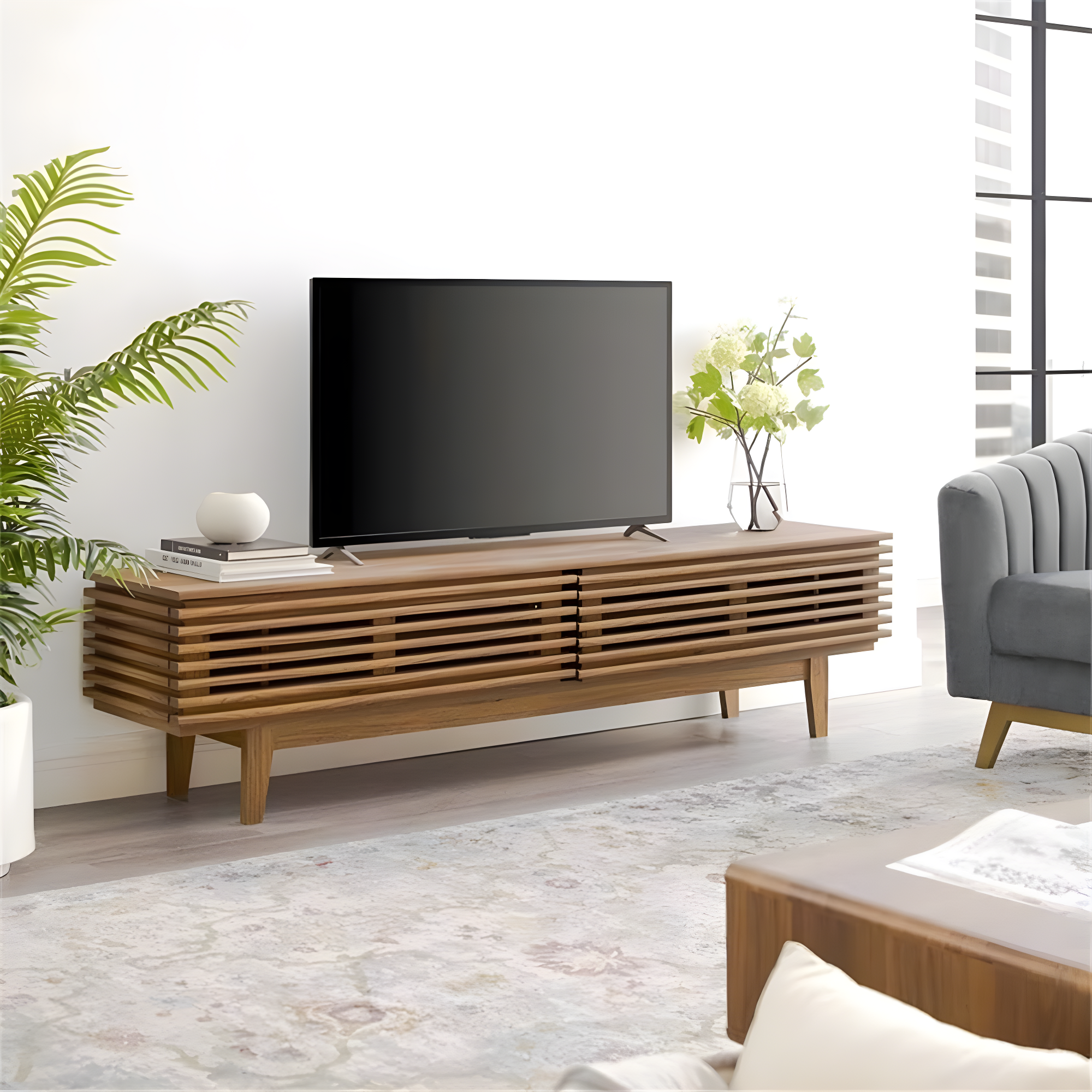 Render 71" TV Stand Walnut