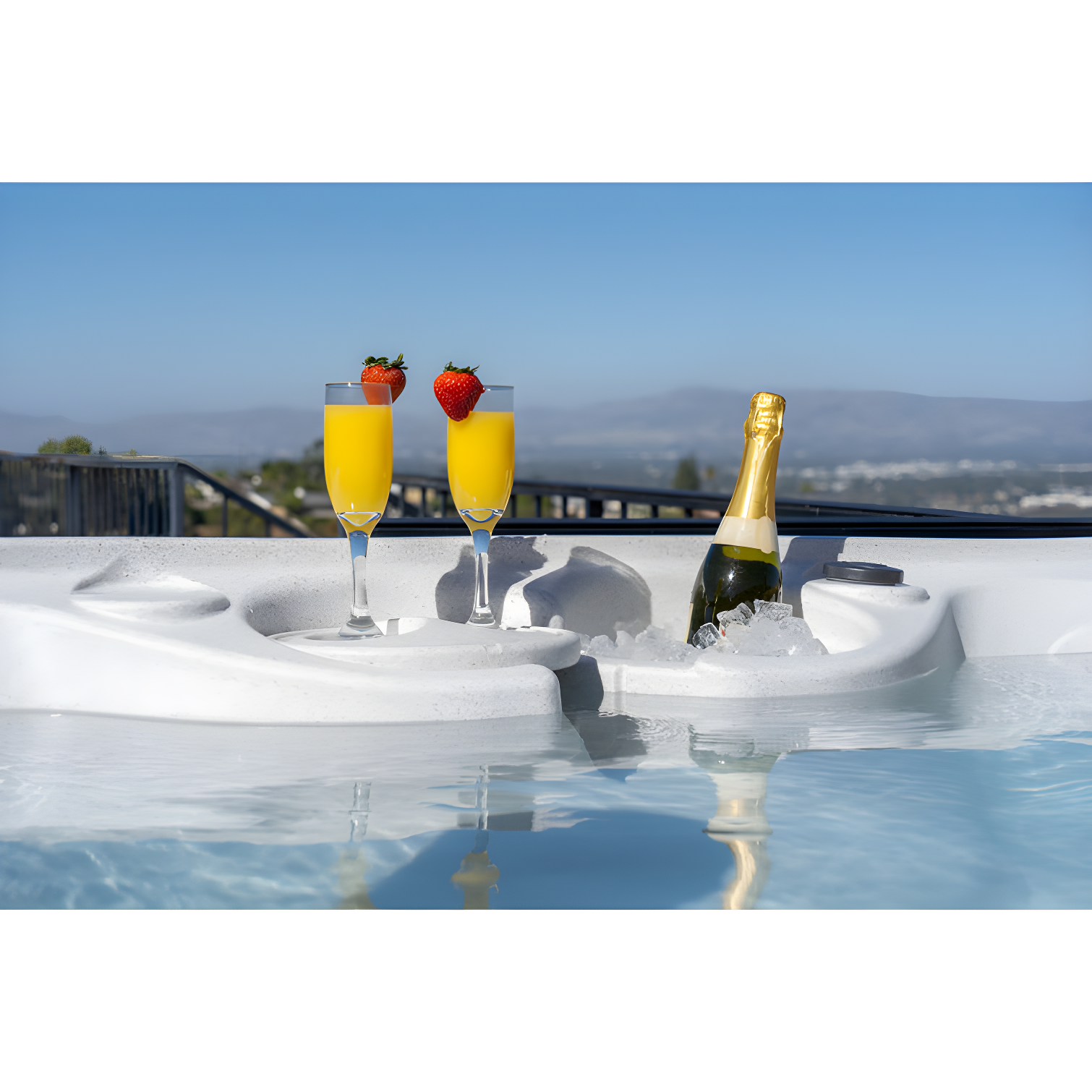 AquaRest DayDream 3500 7-Person 35-Jet Plug & Play Hot Tub with Ozonator, LED Waterfall and Stainless Steel Heater