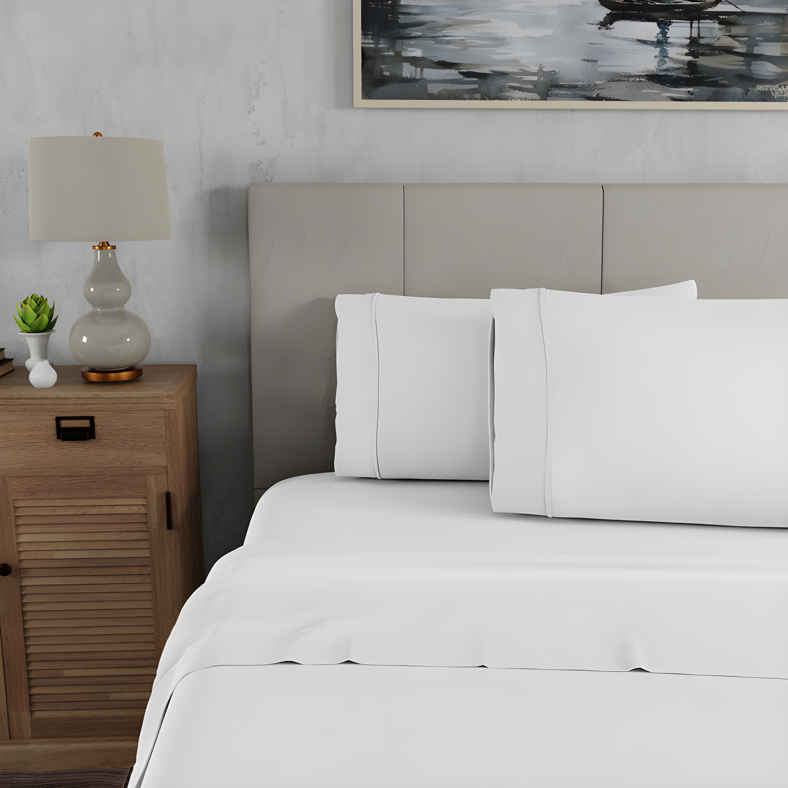 100% Cotton 300TC Ultra-Soft & Silky Wrinkle-Resistant Sheet Set
