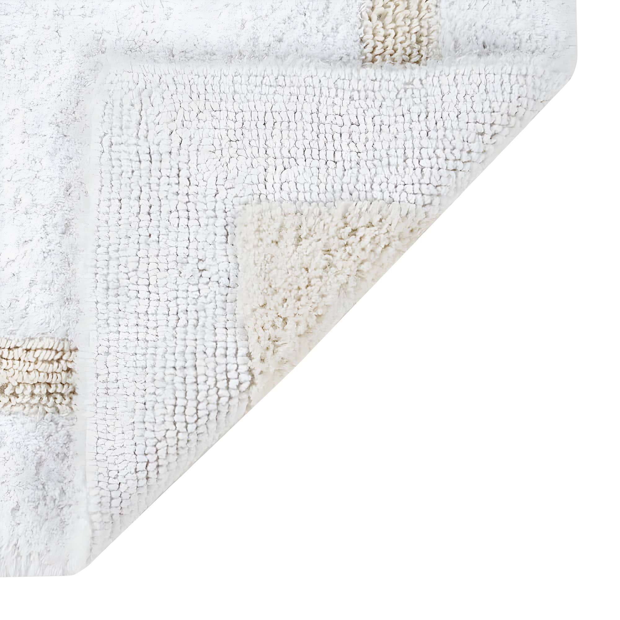 Hokku Designs Makbul Premium 100% Cotton 5 Piece Bath Rug Sets with Race Track Pattern, Machine Washable, Super Absorbent & Tufted Weave Reversible Bath Mat for Bathroom