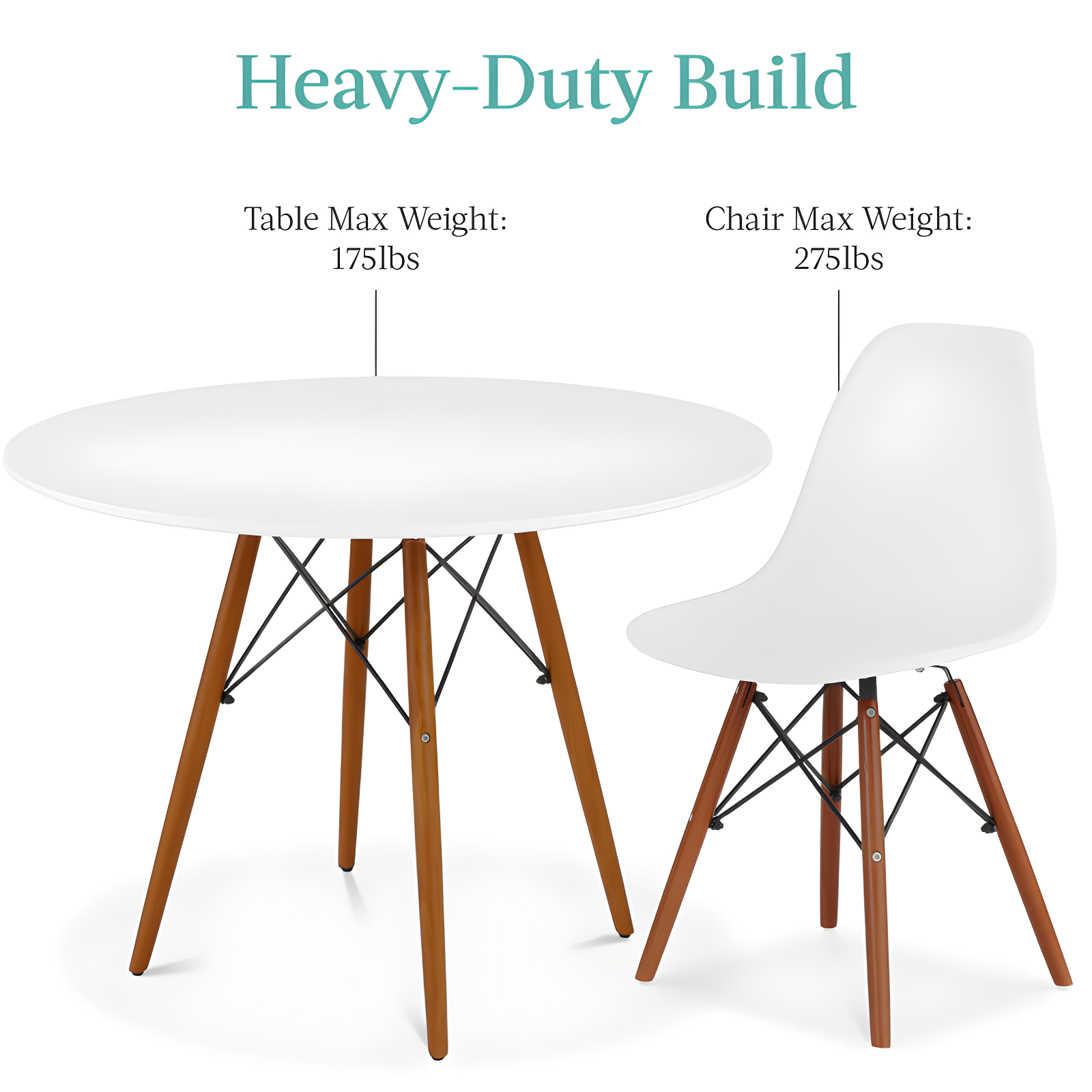 George Oliver Fechter 4 - Person Four Leg Dining Set