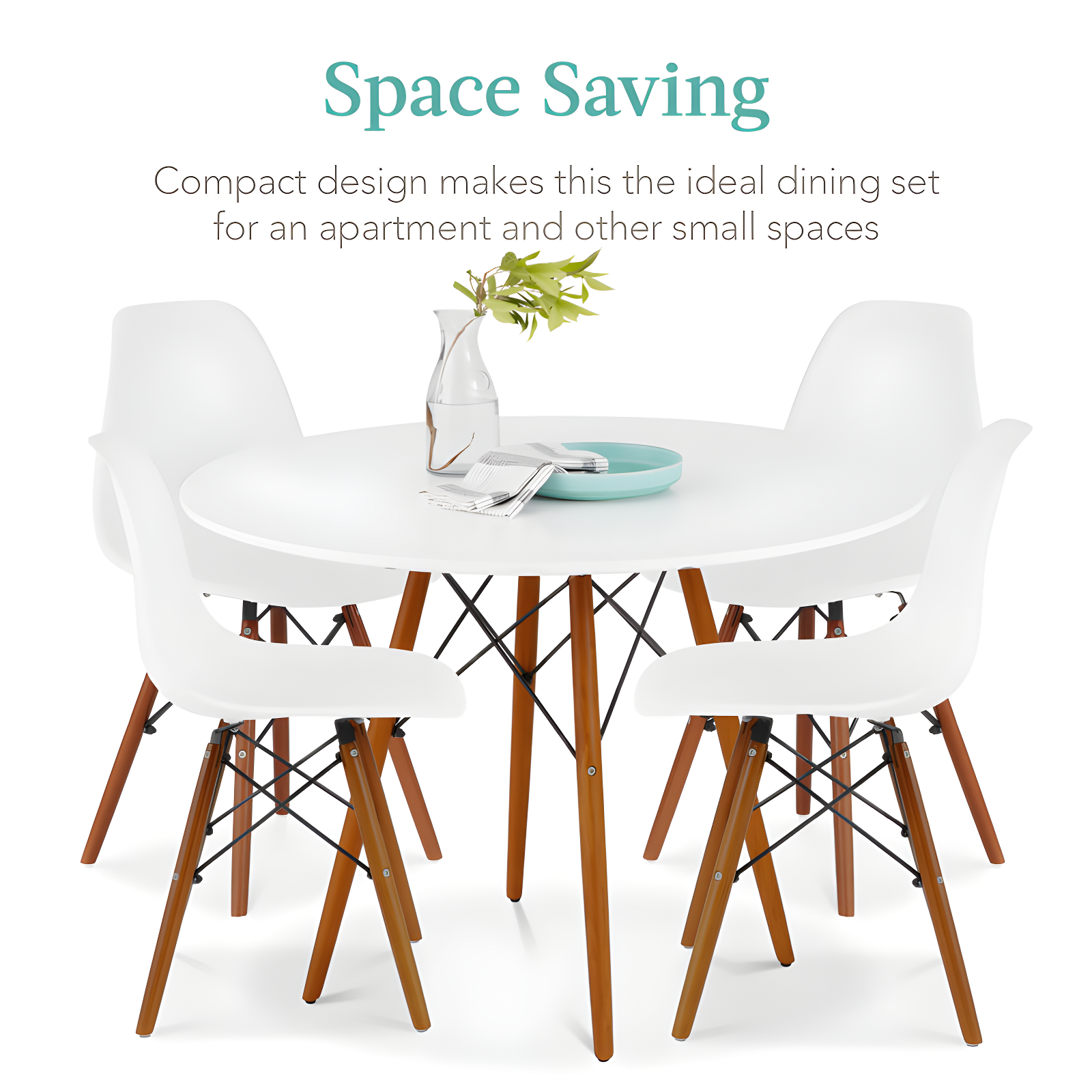 George Oliver Fechter 4 - Person Four Leg Dining Set