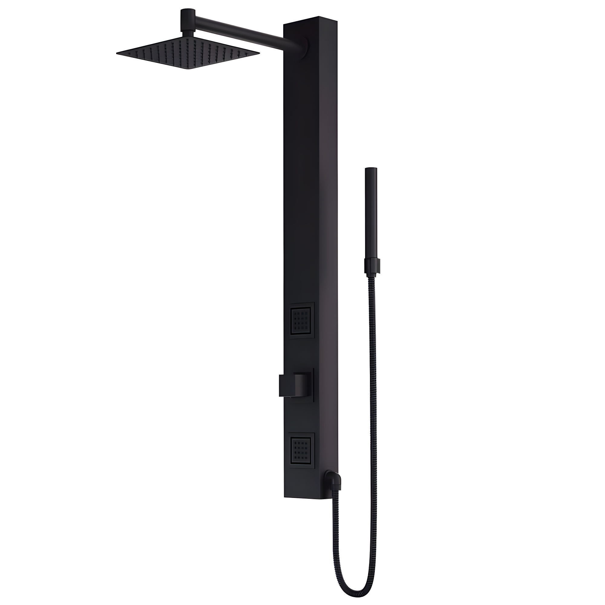 Orchid 39" H X 4" W 2-Jet Shower System with Hand Wand - Requires existing shower head connection