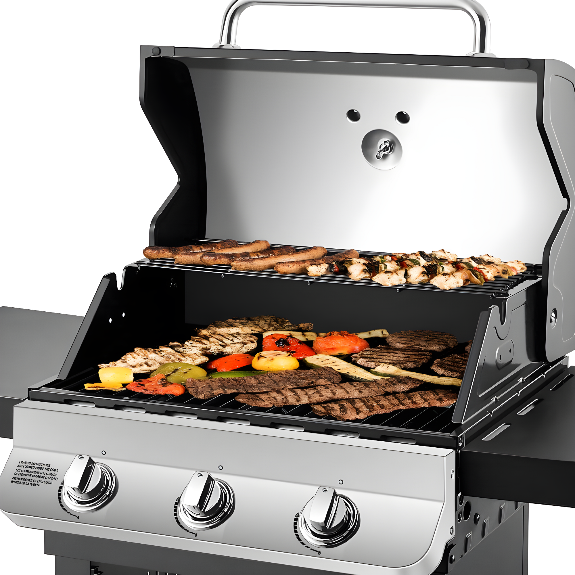 Dyna-Glo 3 - Burner Free Standing 36000 BTU Gas Grill with Cabinet
