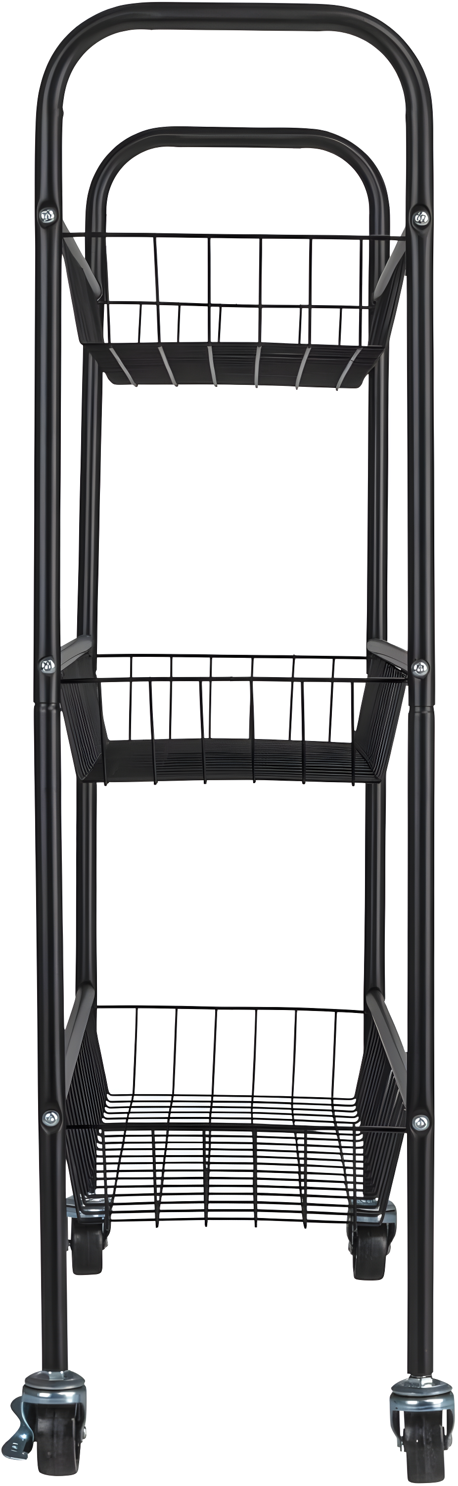 Household Essentials Metal Free Standing Laundry Cart with Wheels