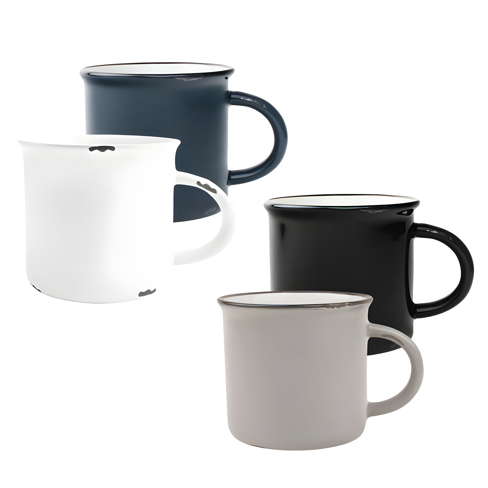 Canvas Home Tinware Stoneware Coffee Mug 16oz (Set of 4)
