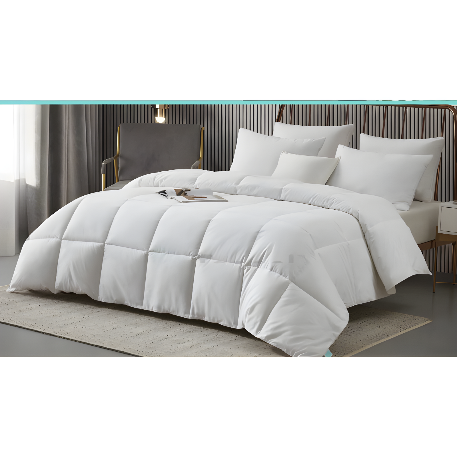 Martha Stewart Martha Stewart Tencel/Cotton Blend Tencel/Polyester-Filled Comforter - All Season