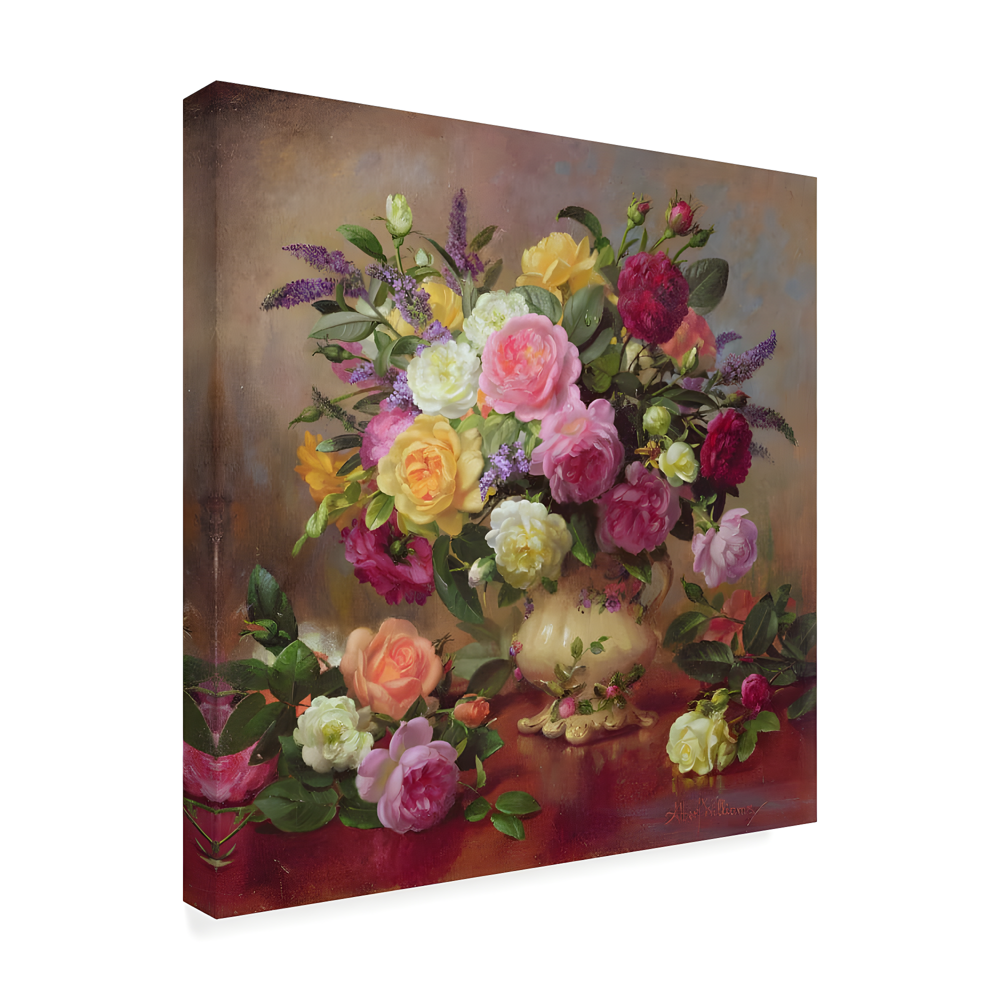 Trademark Fine Art Albert Williams " Roses From A Victorian Garden "
