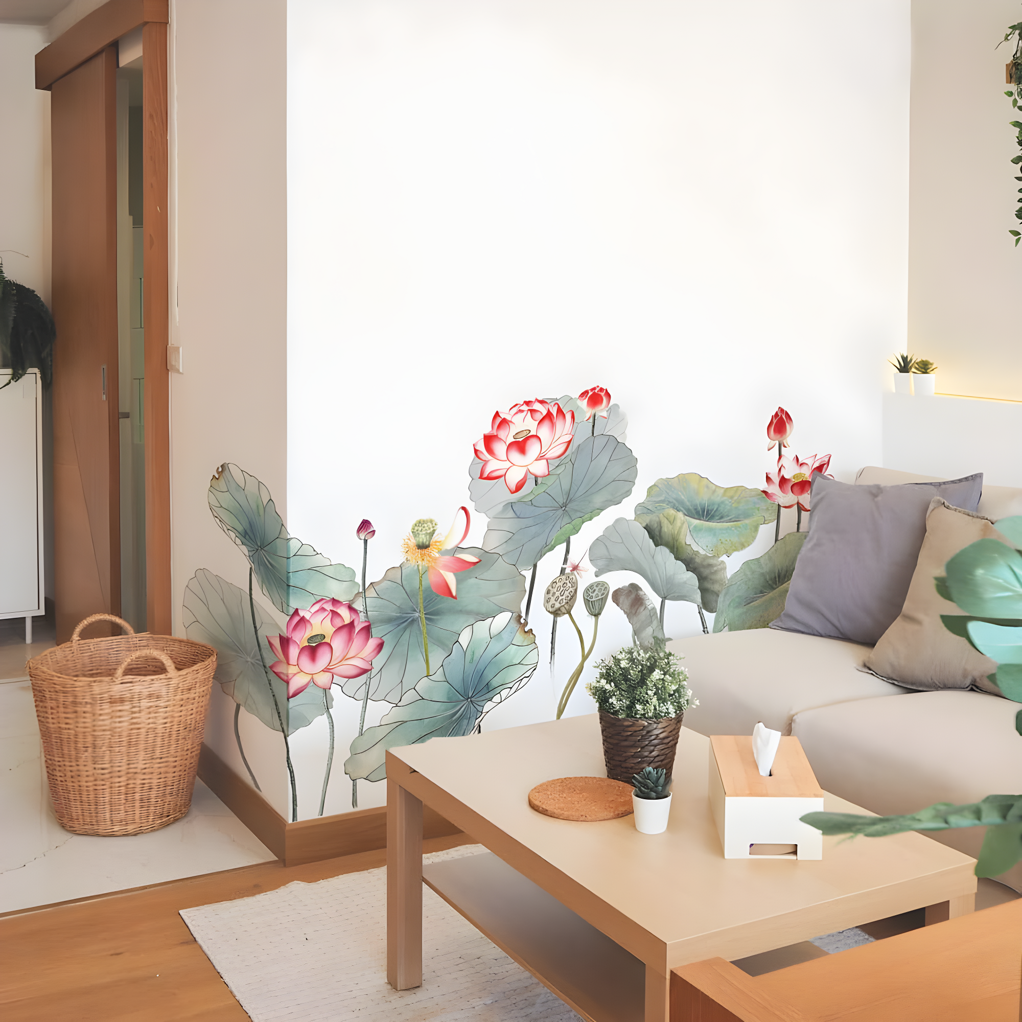 Room Mates Plants & Flowers Non-Wall Damaging Wall Decal