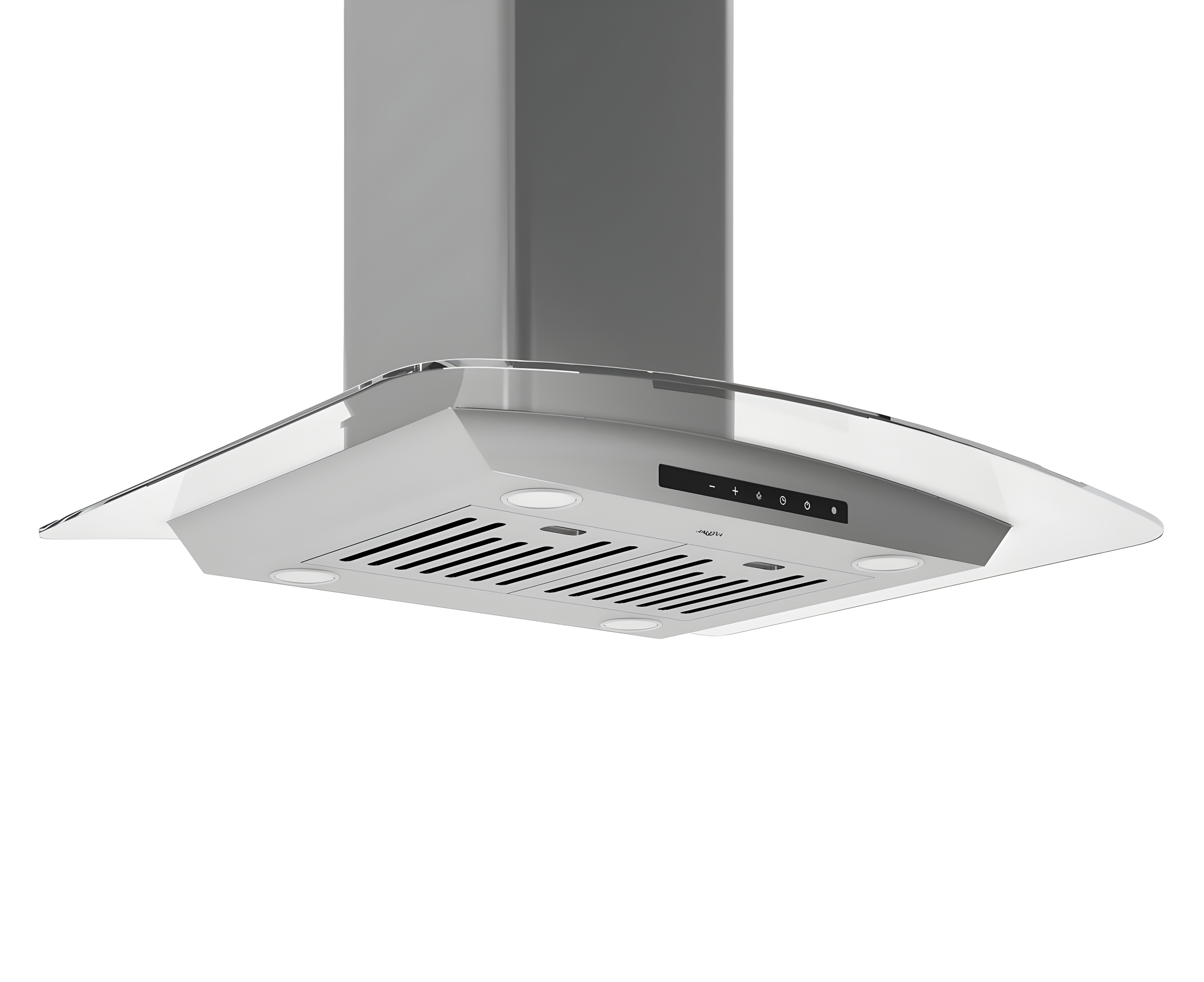 Ancona Ancona 30" Stainless Steel 650 CFM Convertible Island Range Hood with Baffle Filter AN-1418