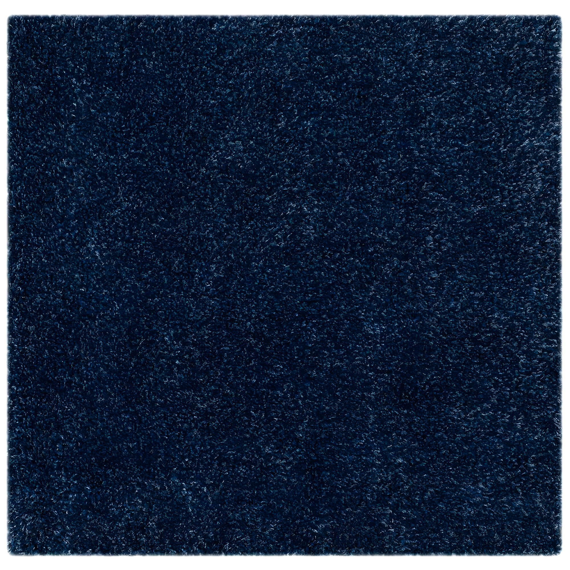 Shag SG151 Power Loomed Indoor Area Rug - Navy - 4'x4' - Safavieh.