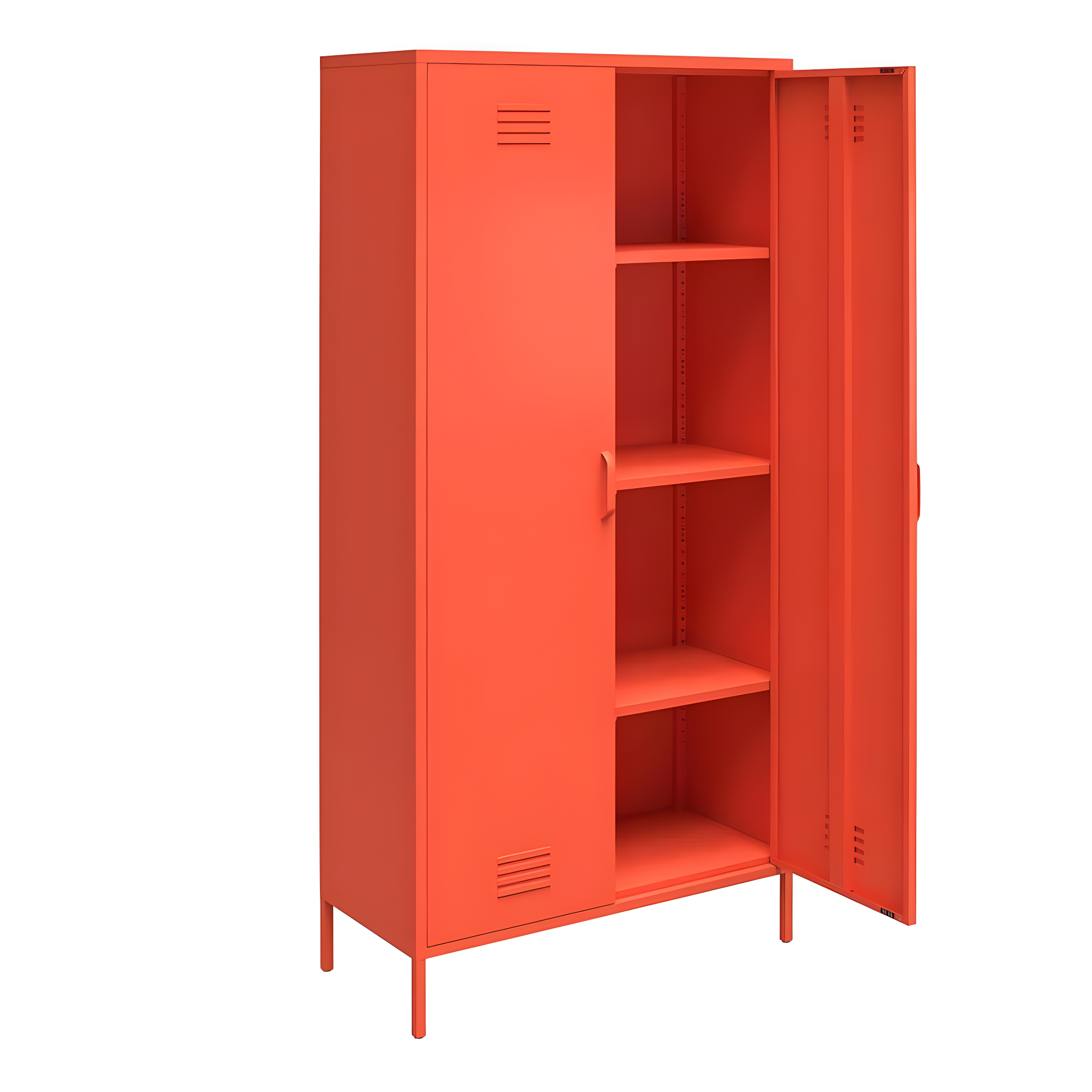 Cache 2 Door Tall Metal Locker Style Storage Cabinet