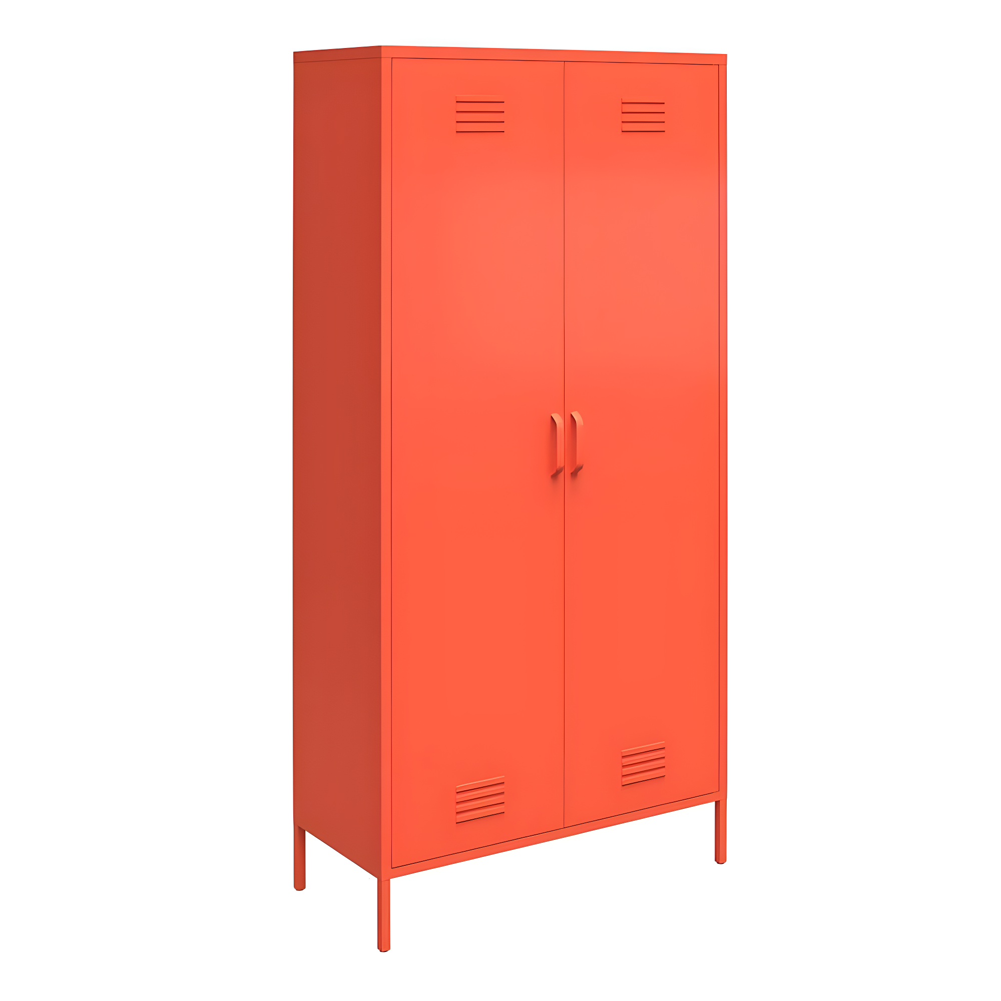 Cache 2 Door Tall Metal Locker Style Storage Cabinet