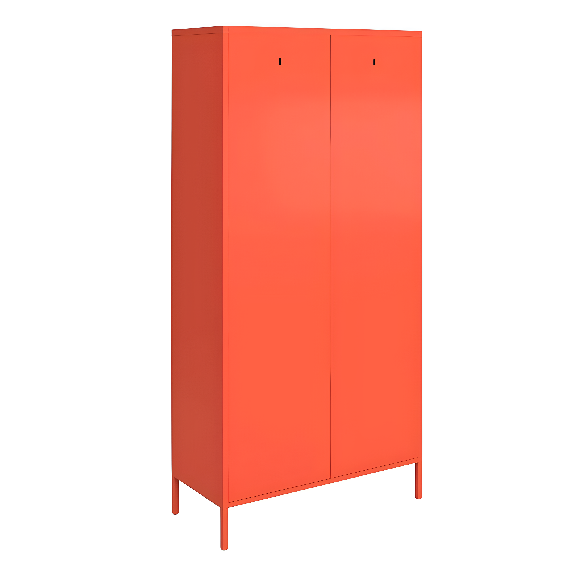 Cache 2 Door Tall Metal Locker Style Storage Cabinet