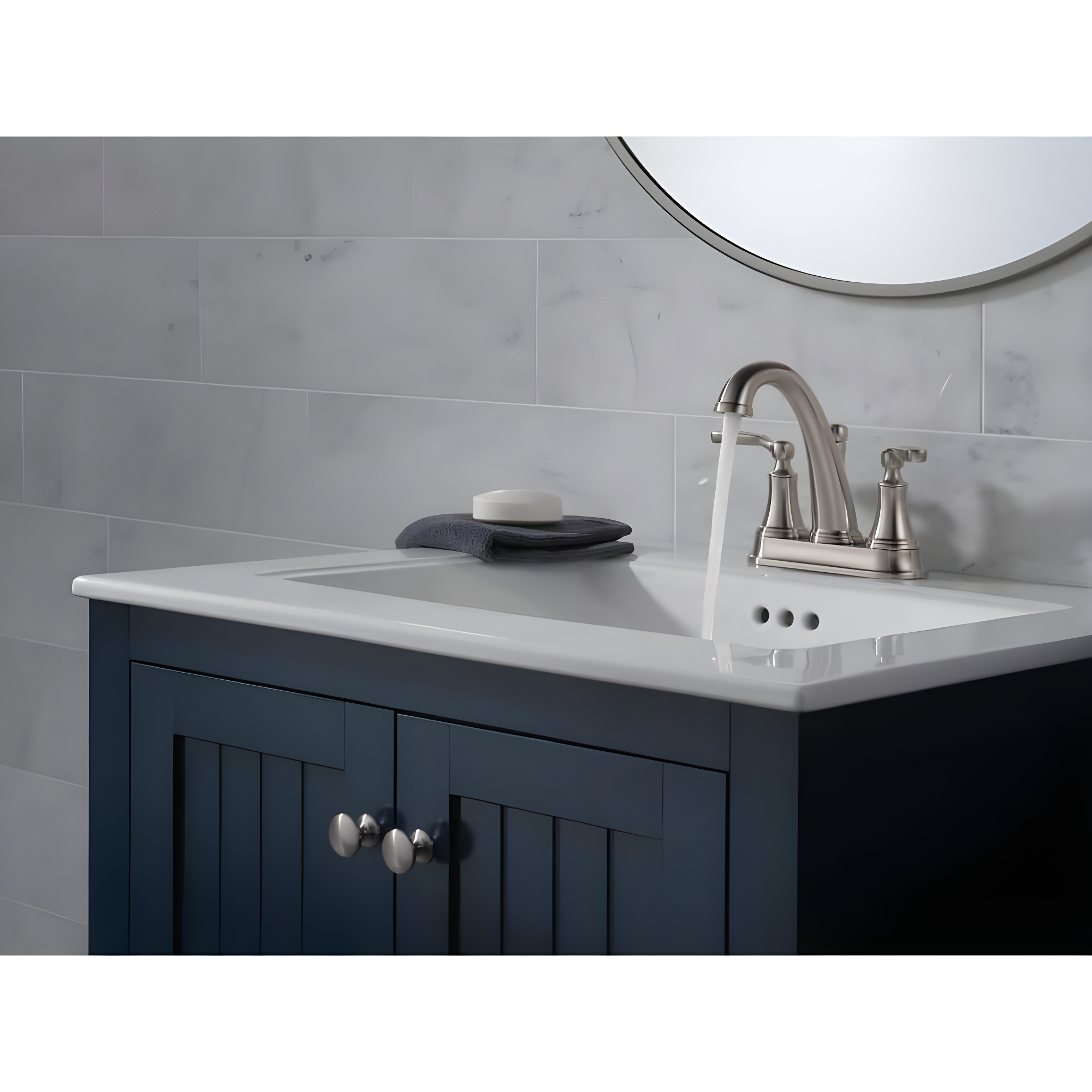 Woodhurst Centerset Bathroom Faucet with Drain Assembly