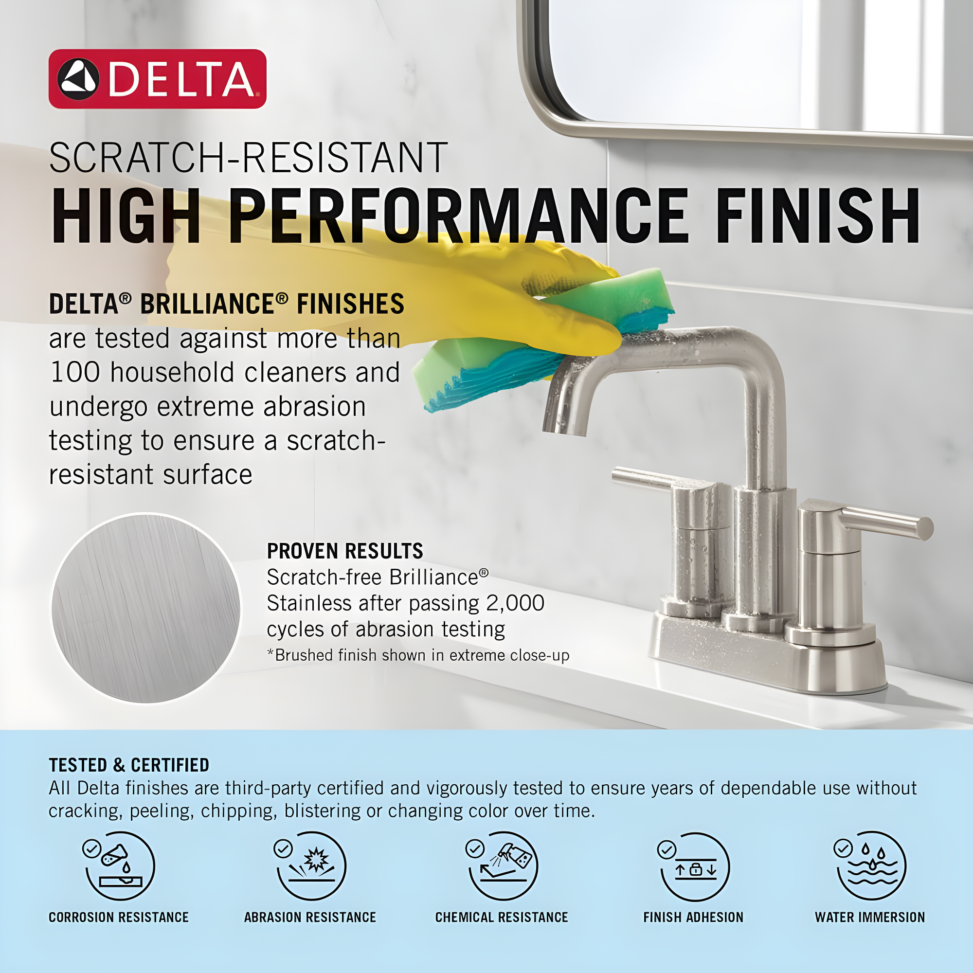 Woodhurst Centerset Bathroom Faucet with Drain Assembly