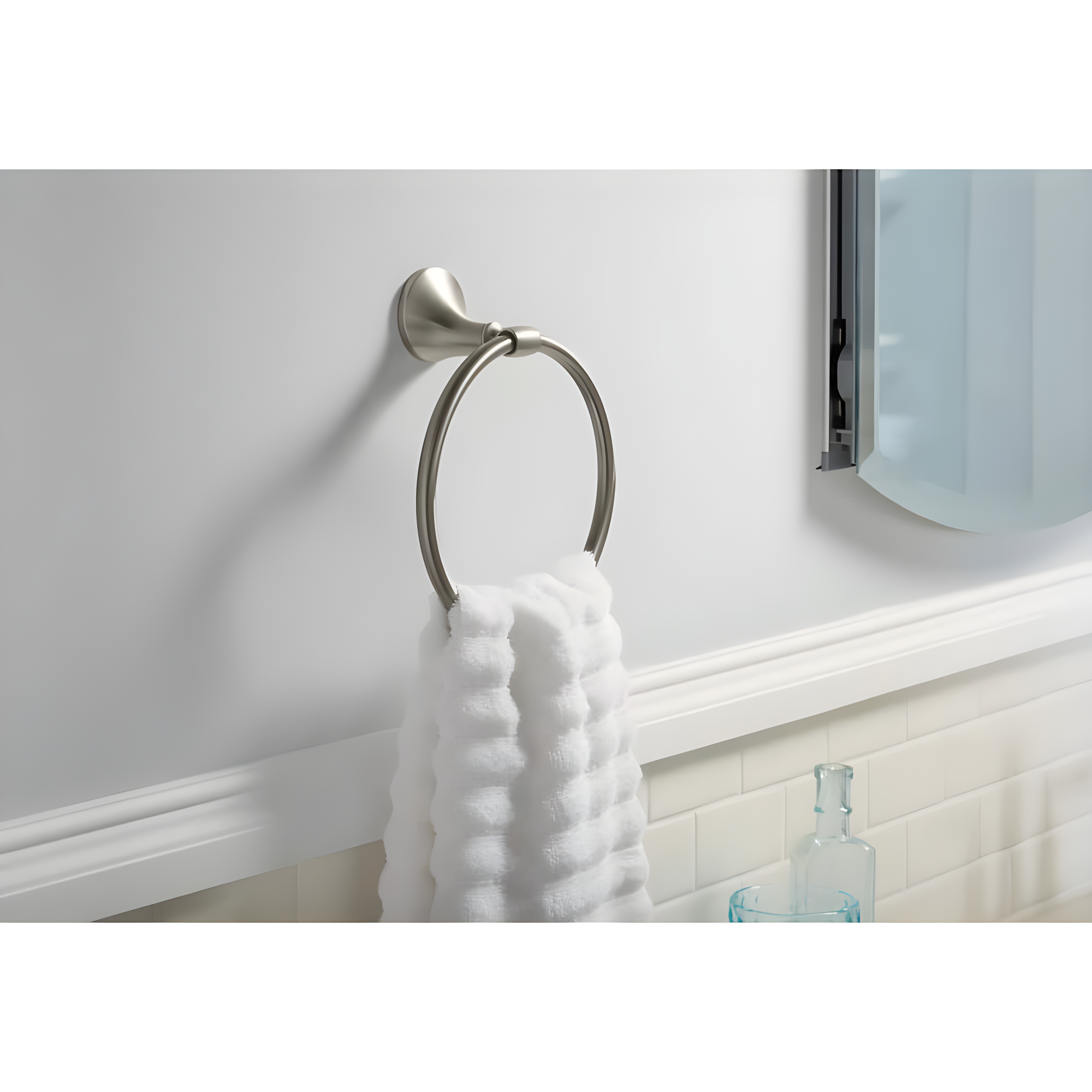 Kohler 4001863 Elliston Towel Ring, Brushed Nickel