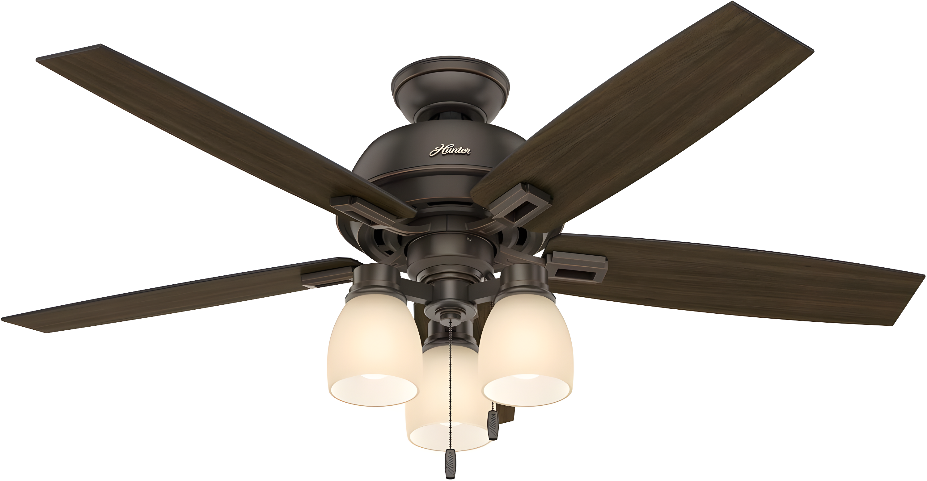 52" Donegan 5 - Blade Standard Ceiling Fan with Pull Chain and Light Kit Included