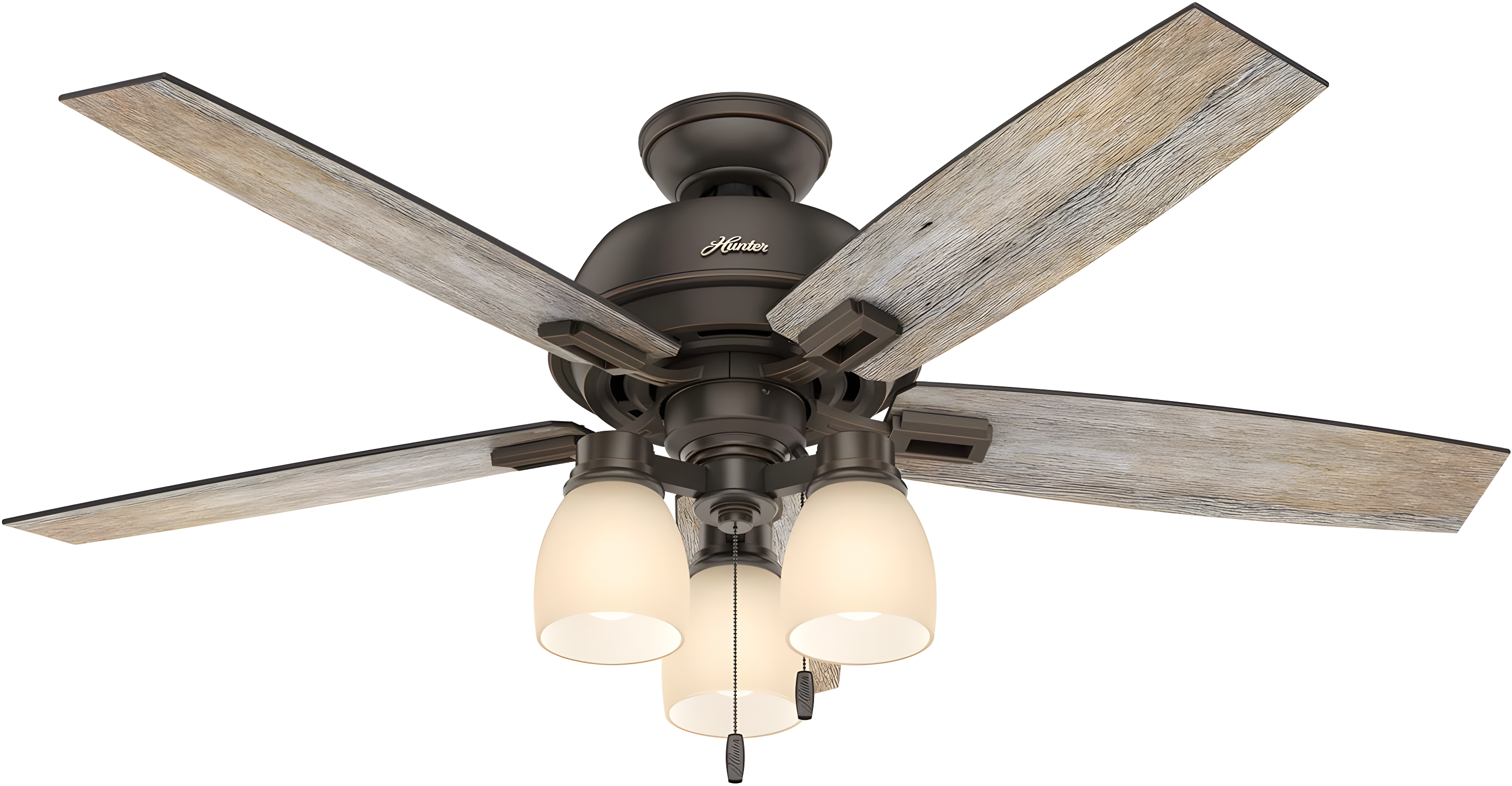 52" Donegan 5 - Blade Standard Ceiling Fan with Pull Chain and Light Kit Included