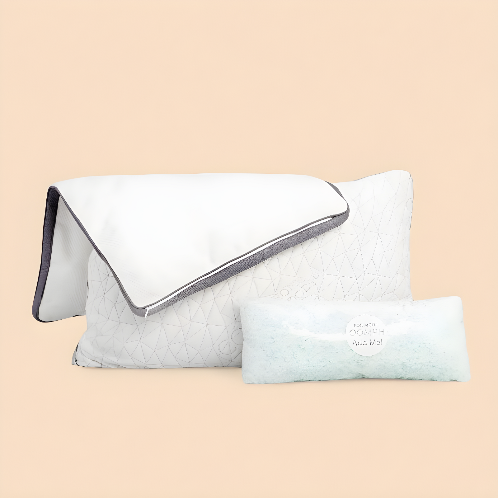 Coop Home Goods The Eden Cool Adjustable Pillow, Queen Size for Sleeping on Back, Stomach and Side Sleeper- Medium Soft Memory Foam Cooling Gel